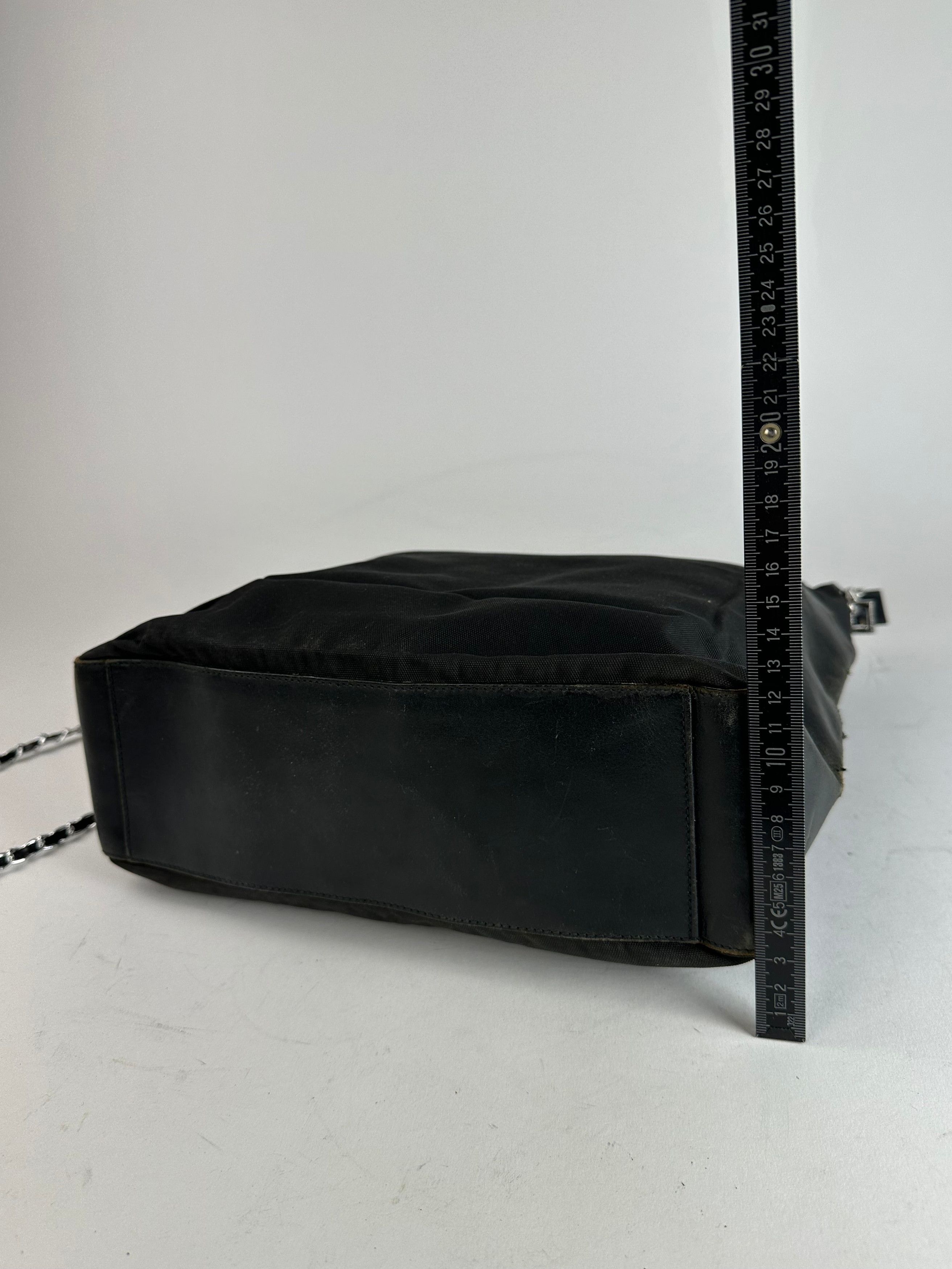 Gucci Vintage Cotton Leather Bag Black Size ONE SIZE - 12 Thumbnail