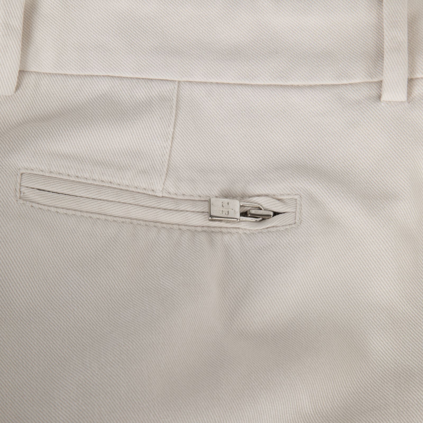 Loro Piana Ecru Mid Rise Slim Trousers Size 30" / US 8 / IT 44 - 3 Thumbnail