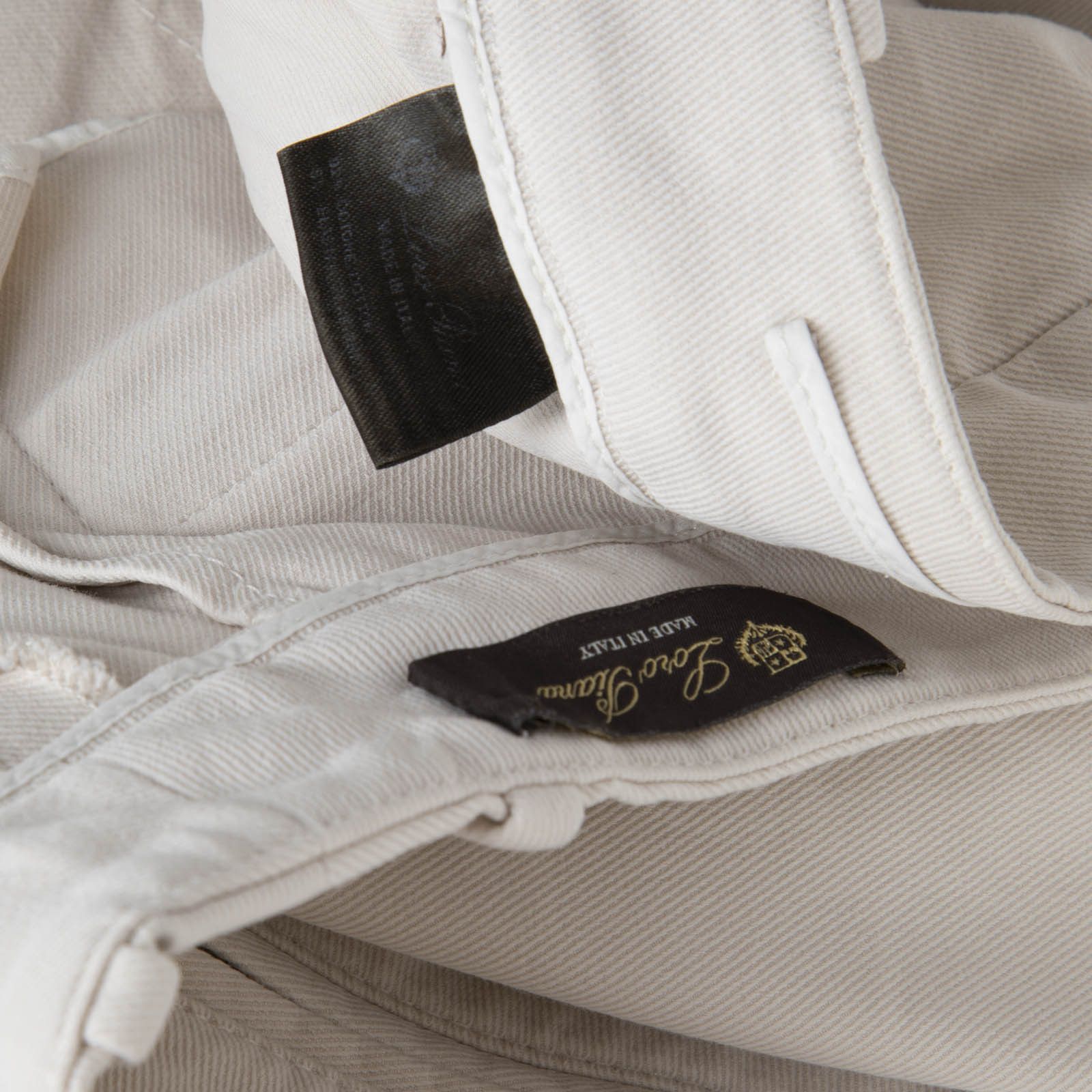 Loro Piana Ecru Mid Rise Slim Trousers Size 30" / US 8 / IT 44 - 8 Thumbnail