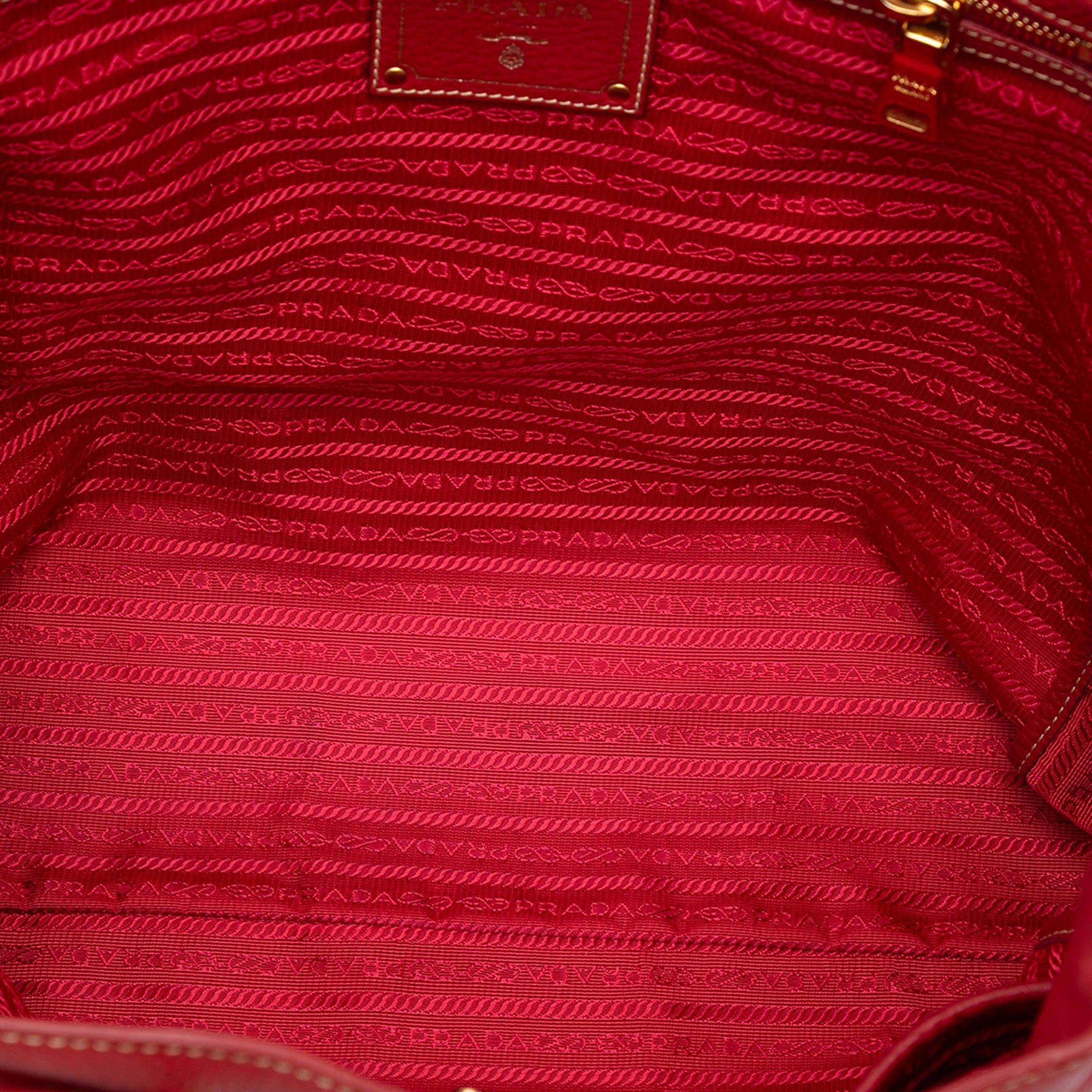 Prada Vitello Daino Open Convertible Tote Size ONE SIZE - 4 Thumbnail