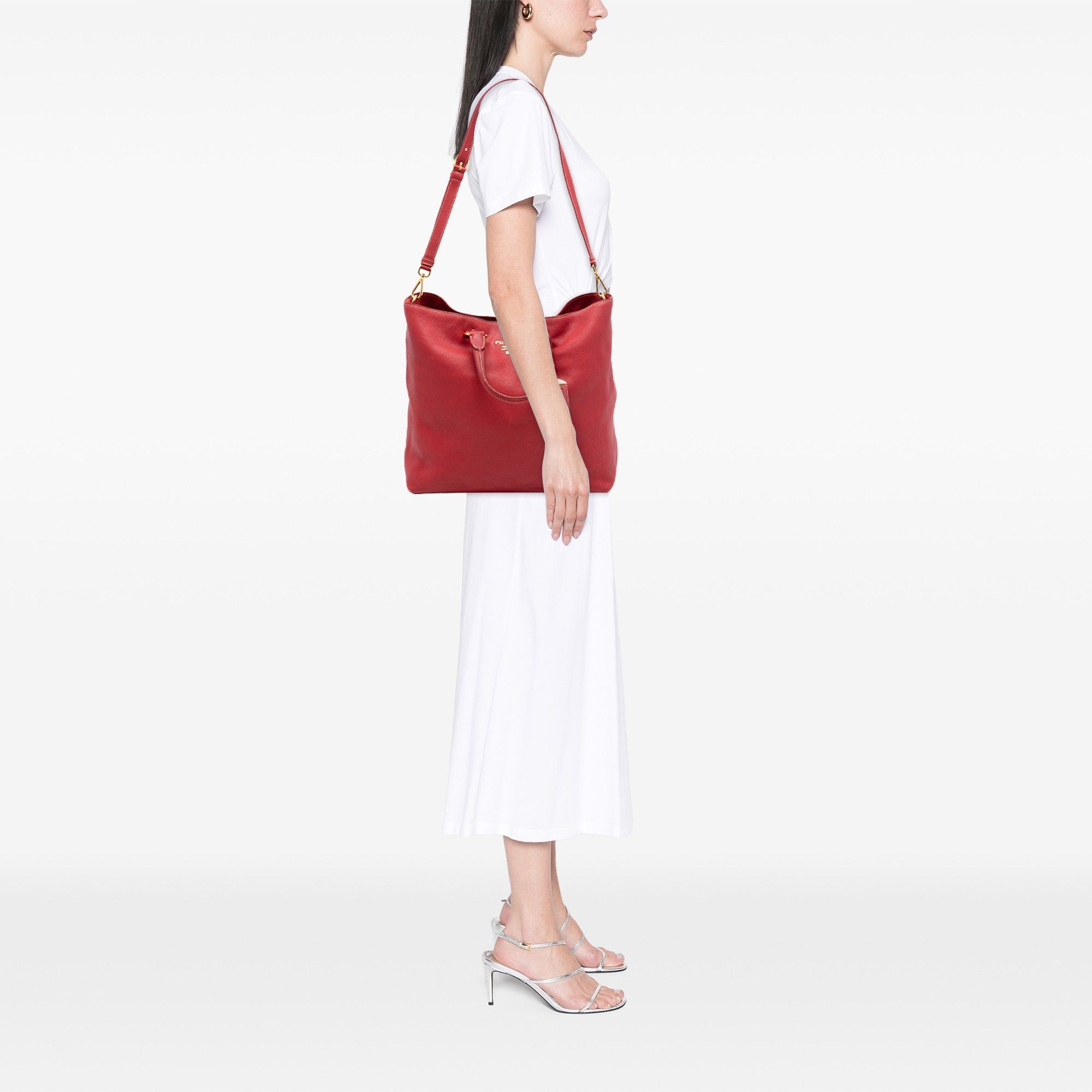 Prada Vitello Daino Open Convertible Tote Size ONE SIZE - 6 Thumbnail