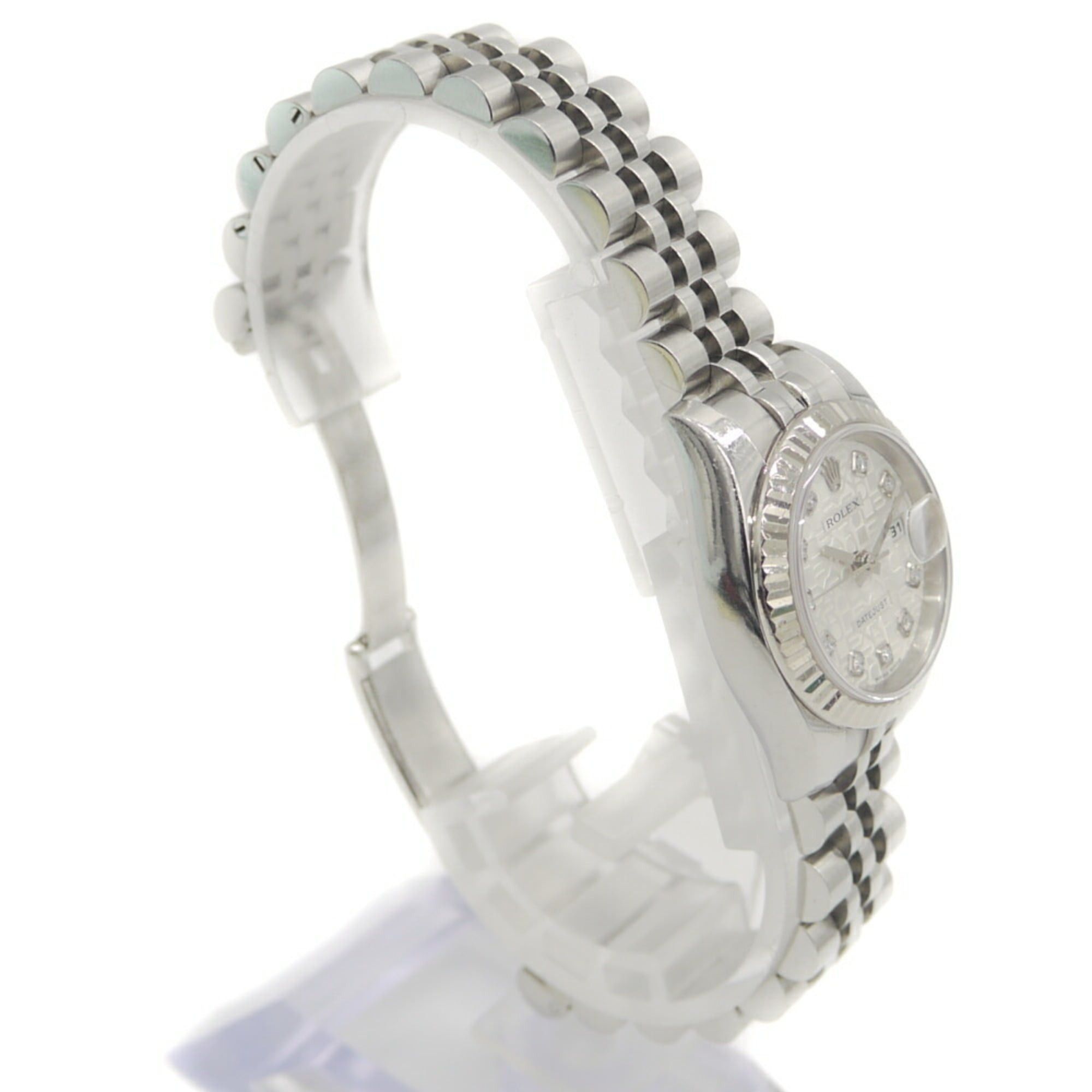 Rolex ROLEX Datejust 179174G (D-serial number), Automatic, 10-diamond setting, Computer dial, Ladies' watch. Size ONE SIZE - 3 Thumbnail
