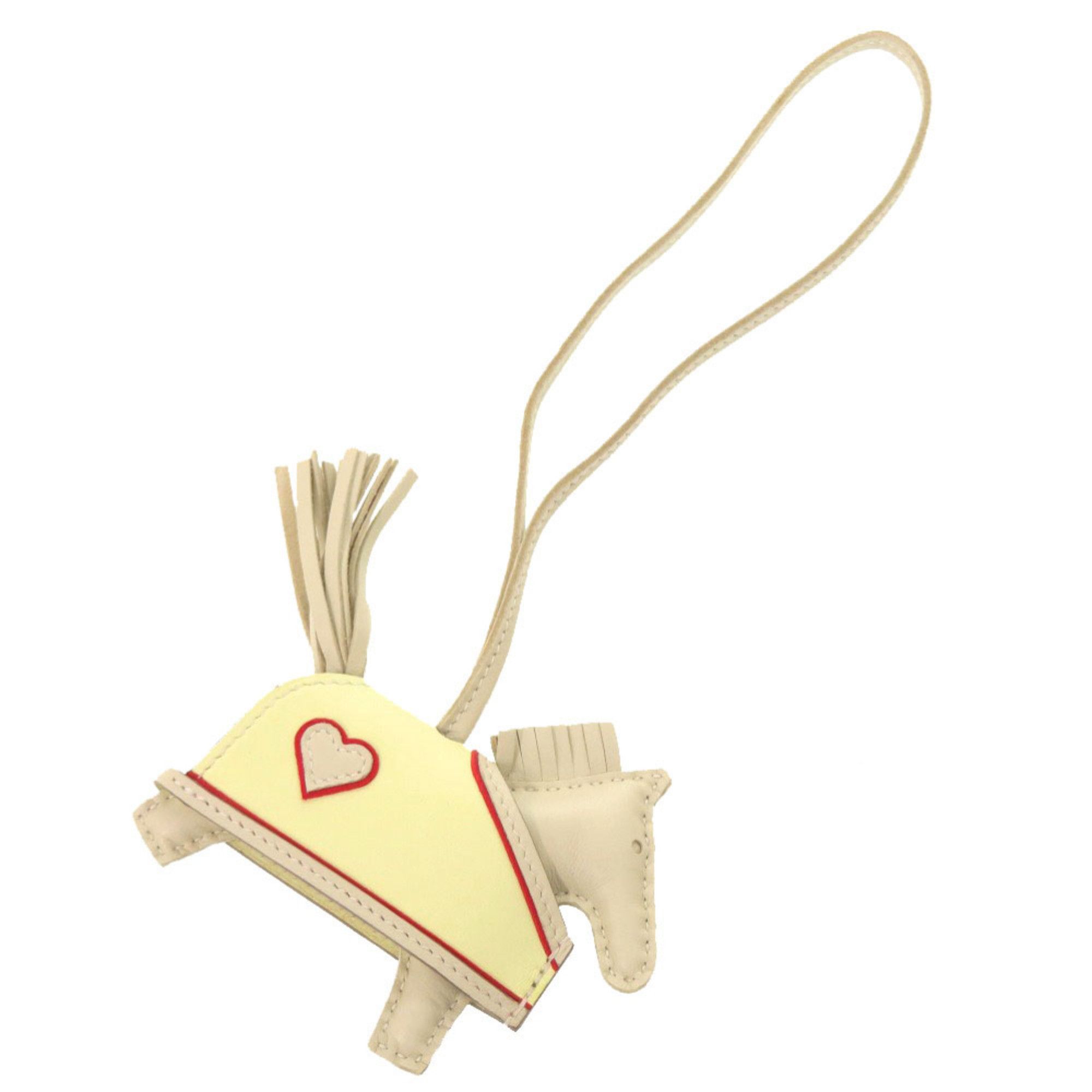 Hermes Like New Hermes Rodeo Robeo Coeur PM Heart Clé Jaune Milton Rouge Ladue Agneau Milo K Stamp (2025) Accessory Bag Charm 1483 HERMES Size ONE SIZE - 3 Thumbnail