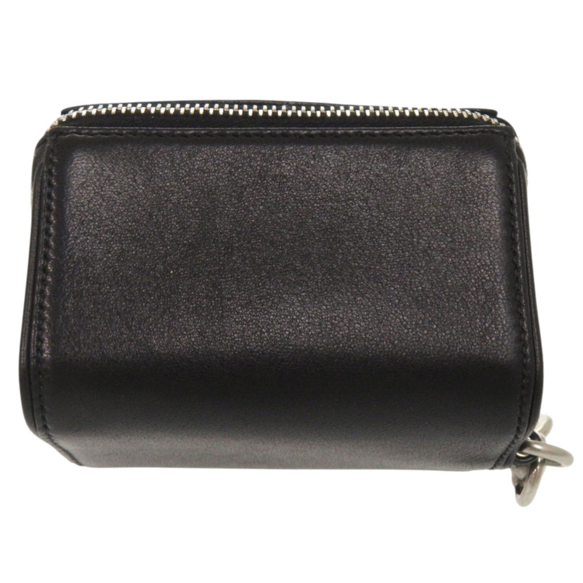 Yves Saint Laurent Yves Saint Laurent Excellent condition Saint Laurent Paris 2-way neck strap fragment zip box 777423-1EL0E silver hardware leather black handbag pouch accessory case shoulder bag 0640SAINT LAURENT PARIS Size ONE SIZE - 3 Thumbnail