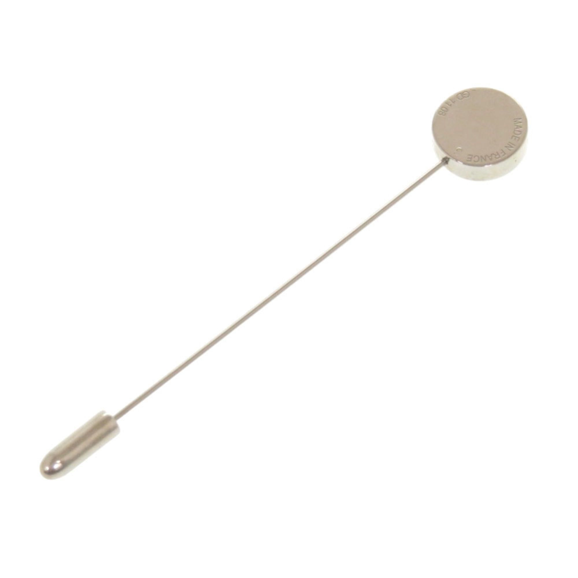 Hermes Excellent condition Hermes Sellier metal white pin brooch accessory, white, 0166 HERMES Size ONE SIZE - 2 Thumbnail