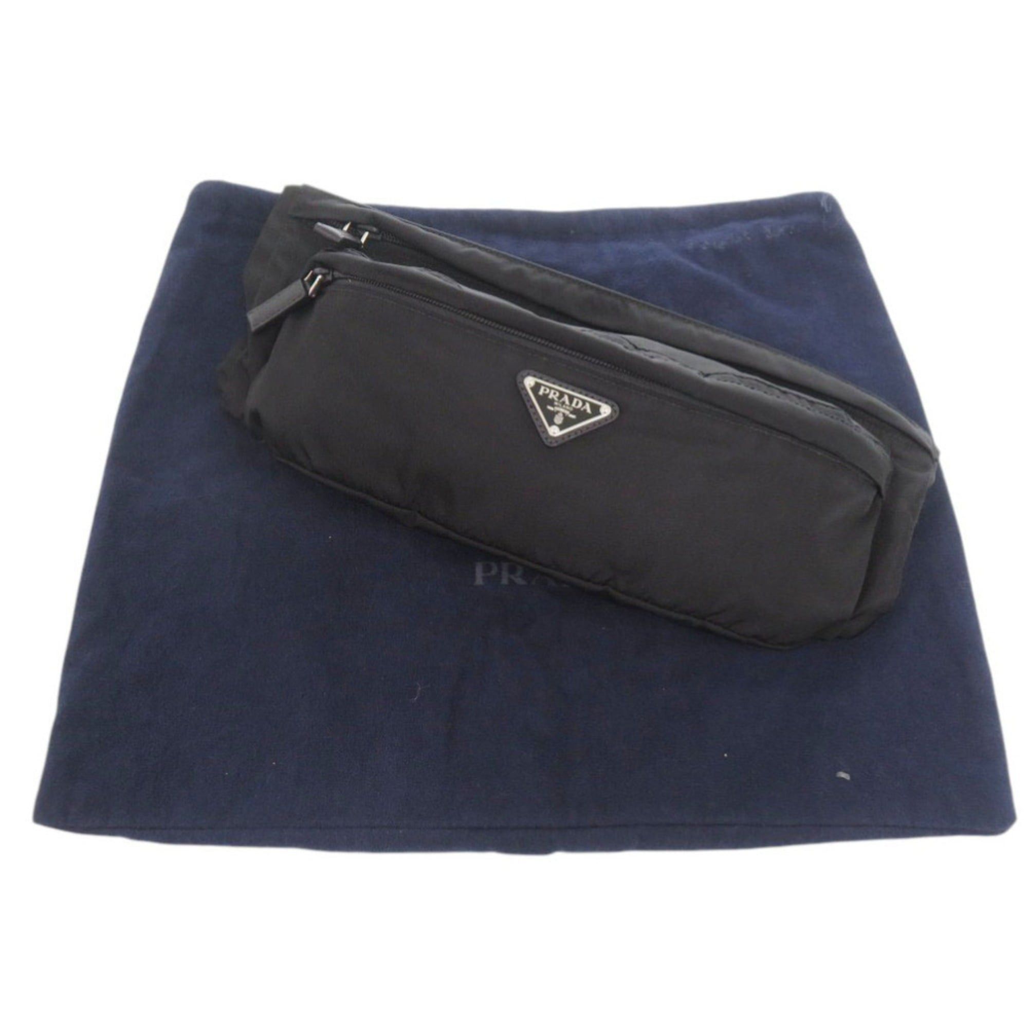 Prada Excellent condition Prada nylon black body bag/waist bag 0544PRADA Size ONE SIZE - 2 Thumbnail