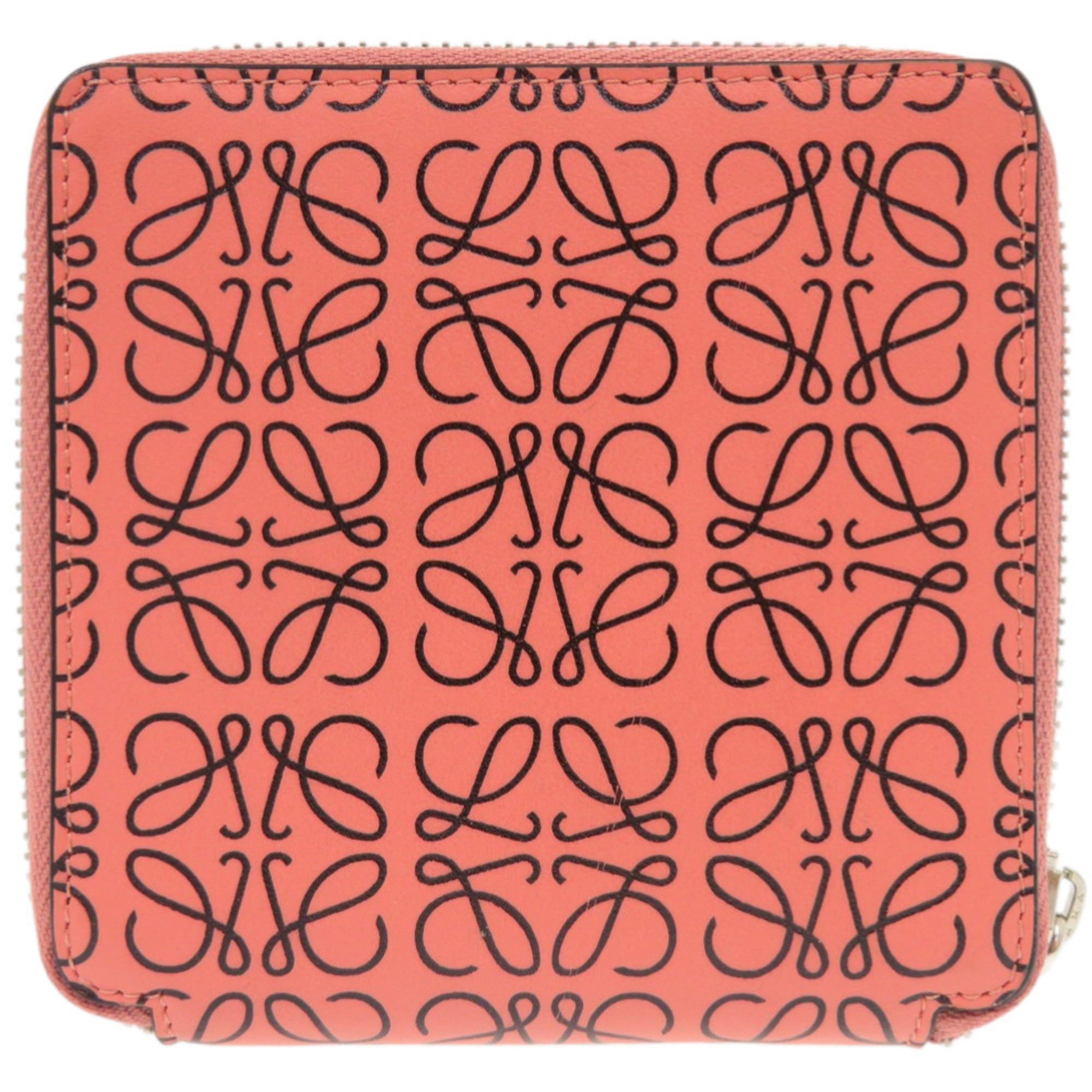 Loewe Excellent condition Loewe Anagram Leather Pink Bi-fold Wallet 1211 LOEWE Size ONE SIZE - 2 Thumbnail