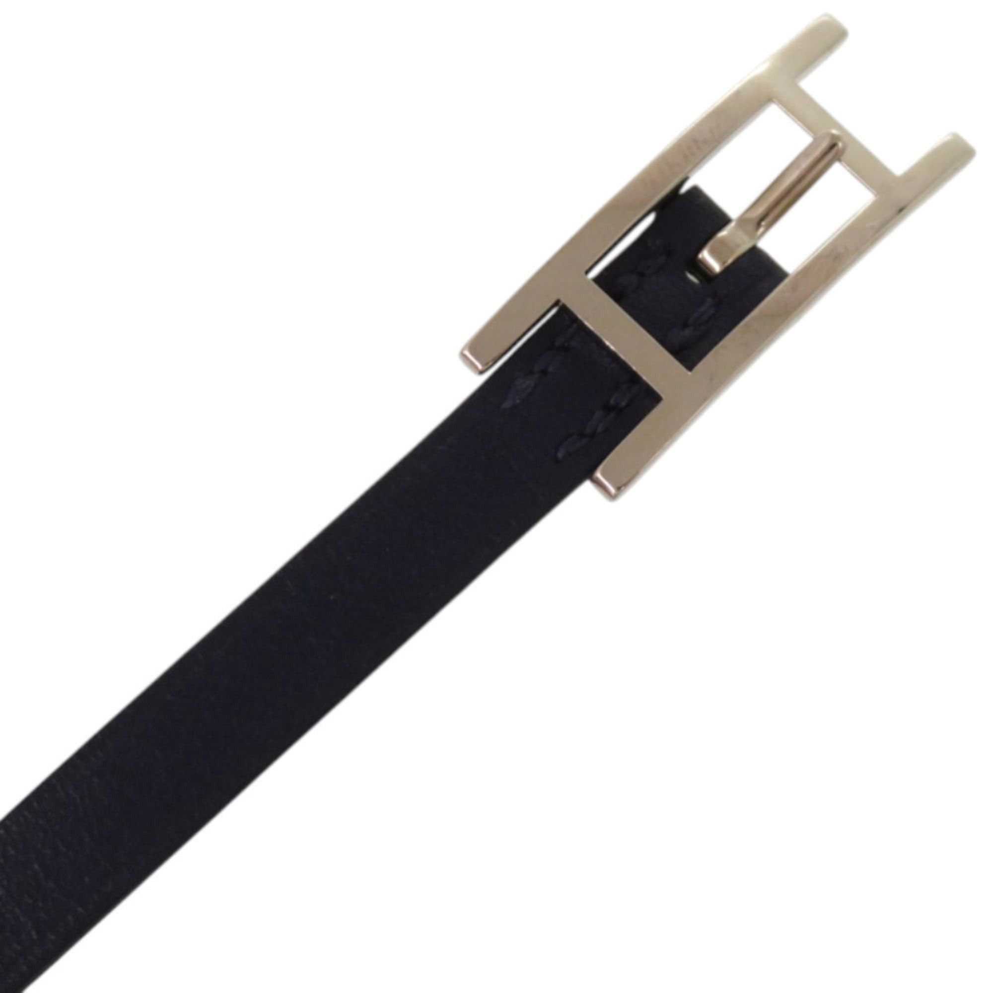Hermes Like New Hermes Be Api Double Tour Veau Swift Navy Bracelet 0445HERMES Size ONE SIZE - 4 Thumbnail