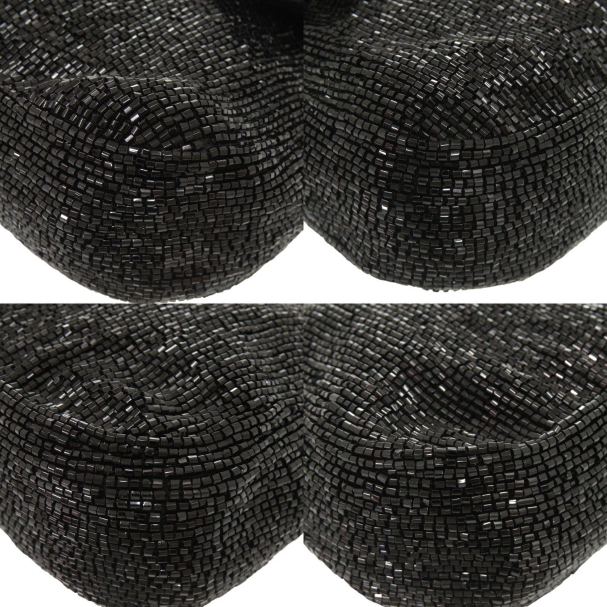 Fendi Excellent condition Fendi Mamma Bucket 8BR600 beaded leather black handbag 0444FENDI Size ONE SIZE - 4 Thumbnail