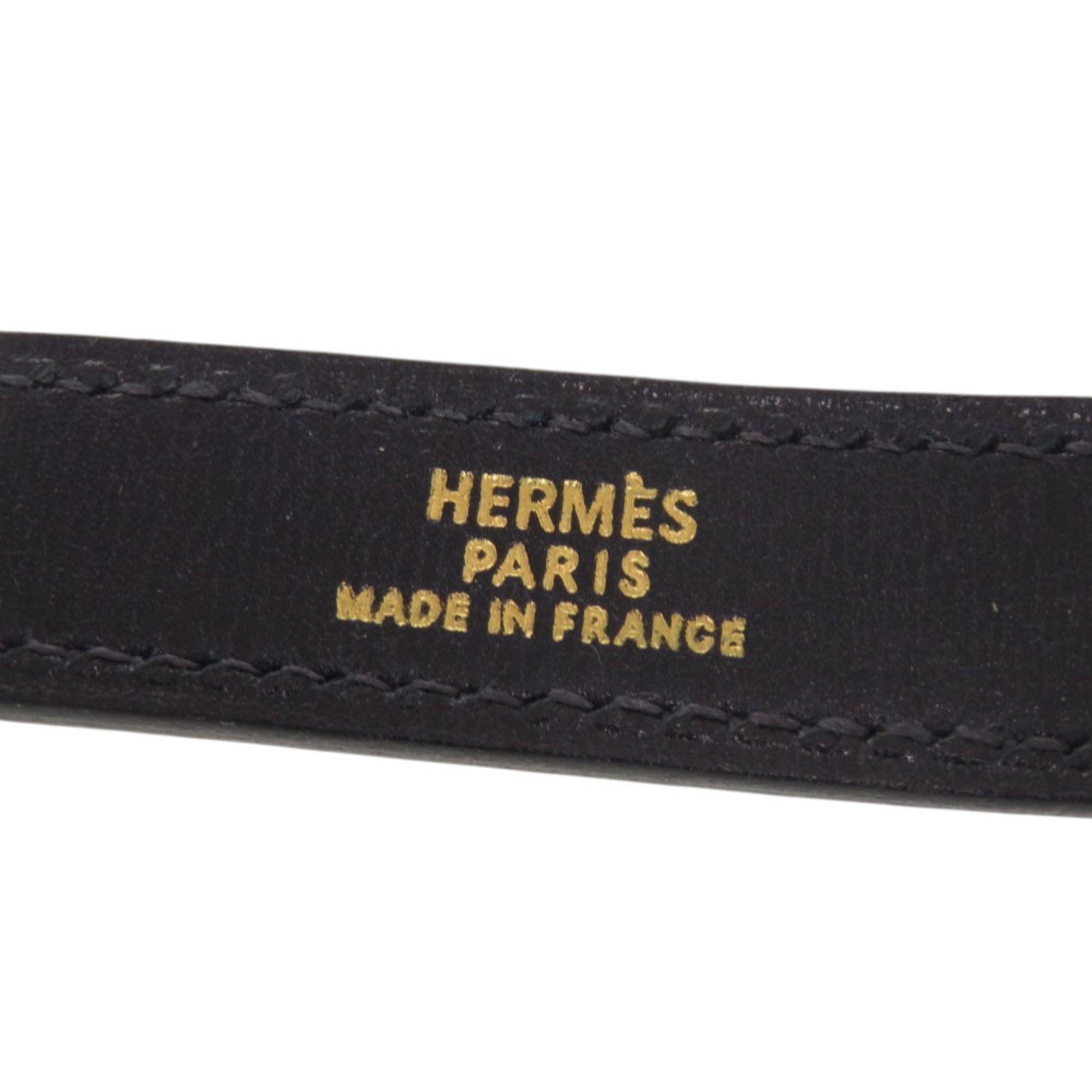 Hermes Like New Hermes Glove Holder, Box Calf Leather, Navy, Gold Hardware, Charm, 0119 HERMES Size ONE SIZE - 4 Thumbnail