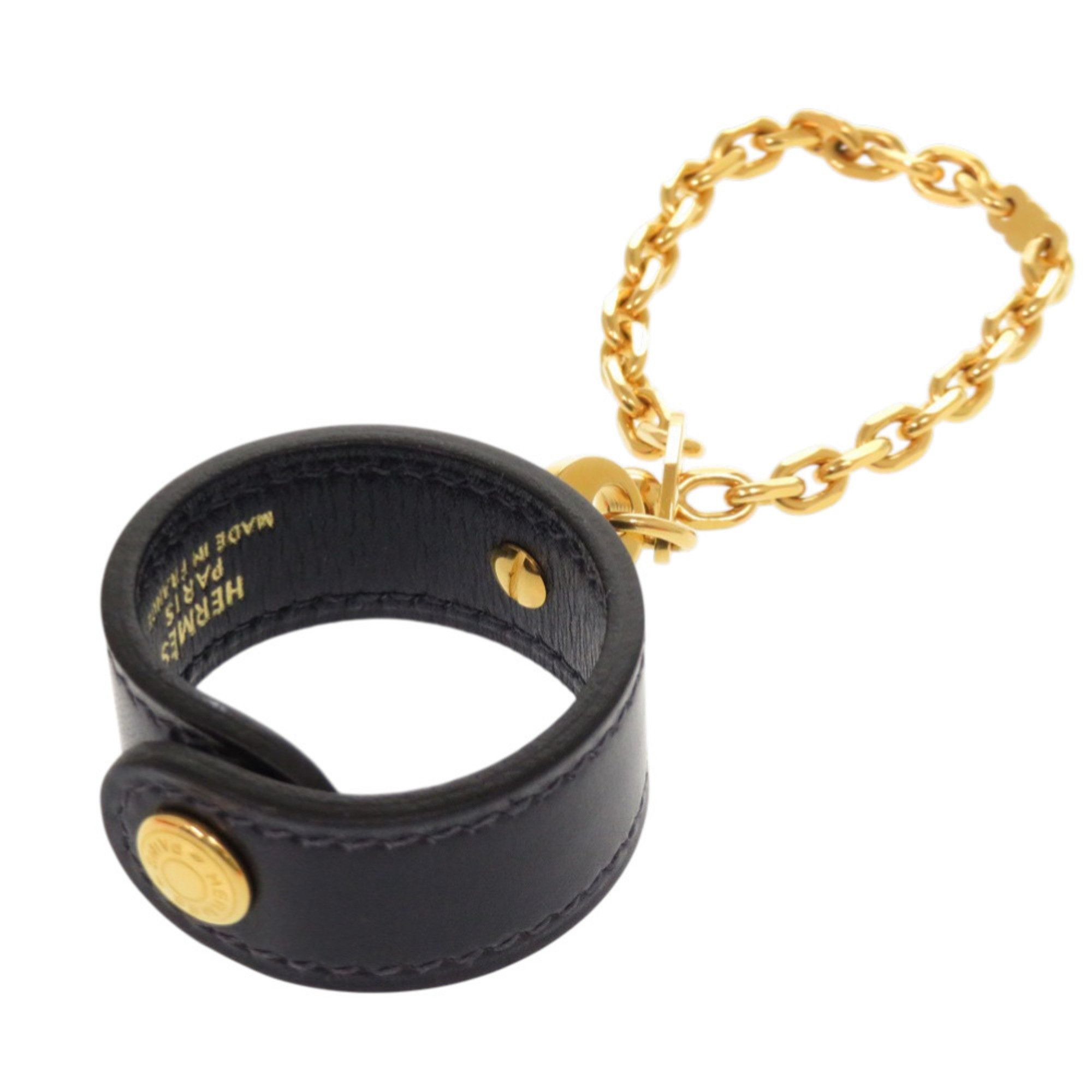 Hermes Like New Hermes Glove Holder, Box Calf Leather, Navy, Gold Hardware, Charm, 0119 HERMES Size ONE SIZE - 3 Thumbnail