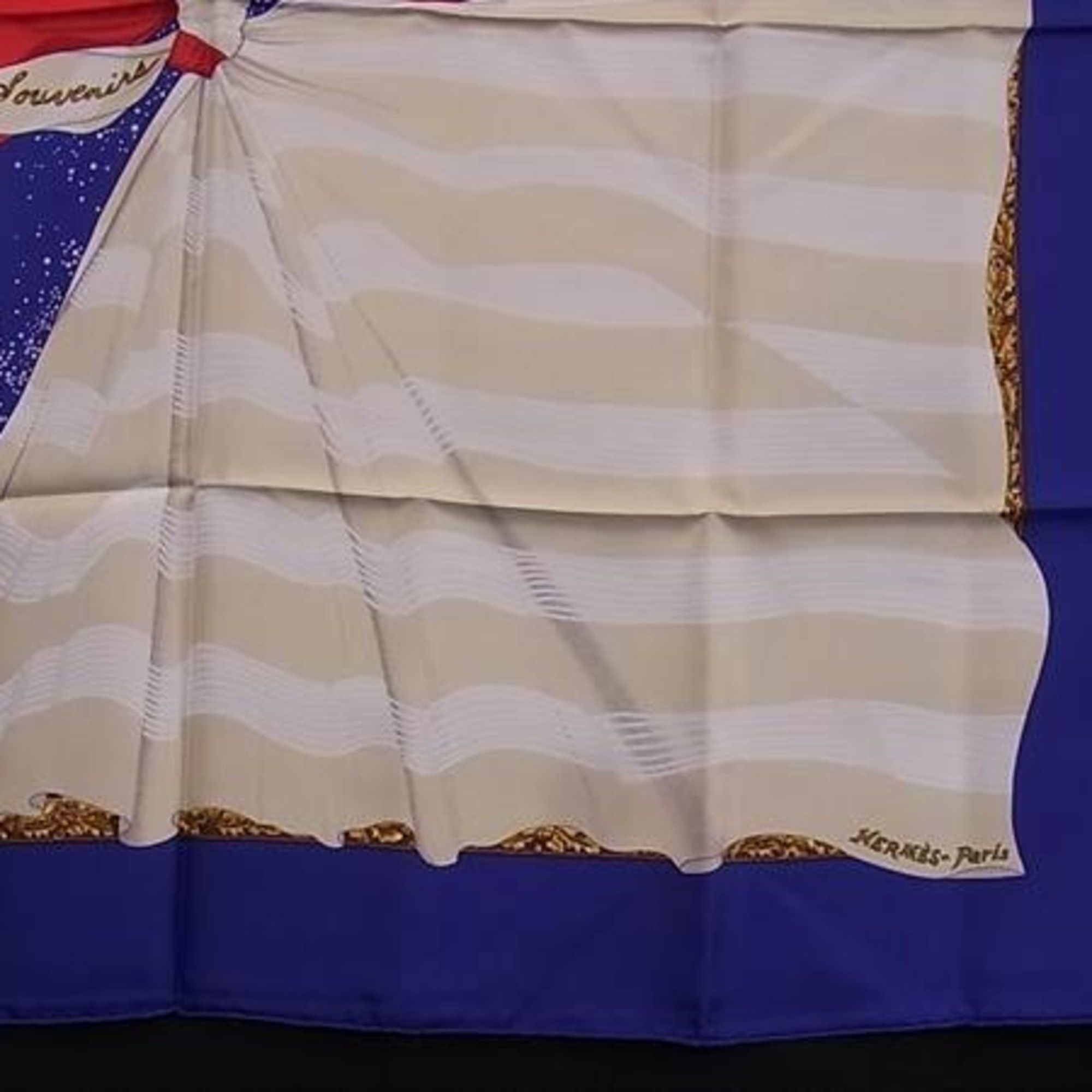 Hermes HERMES scarf/muffler, Carre 90, multicolor silk, women's, Souvenirs de Paris (Memories of Paris) Size ONE SIZE - 3 Thumbnail