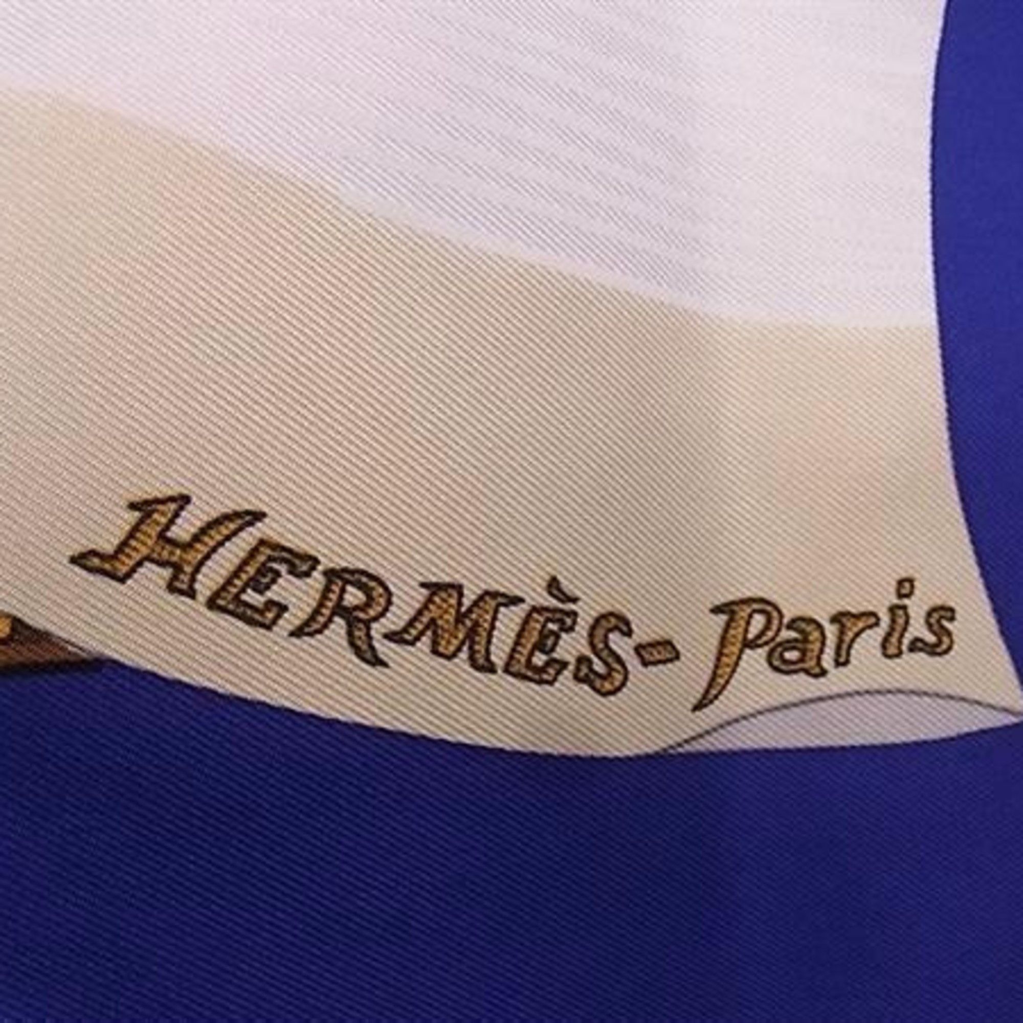 Hermes HERMES scarf/muffler, Carre 90, multicolor silk, women's, Souvenirs de Paris (Memories of Paris) Size ONE SIZE - 4 Thumbnail