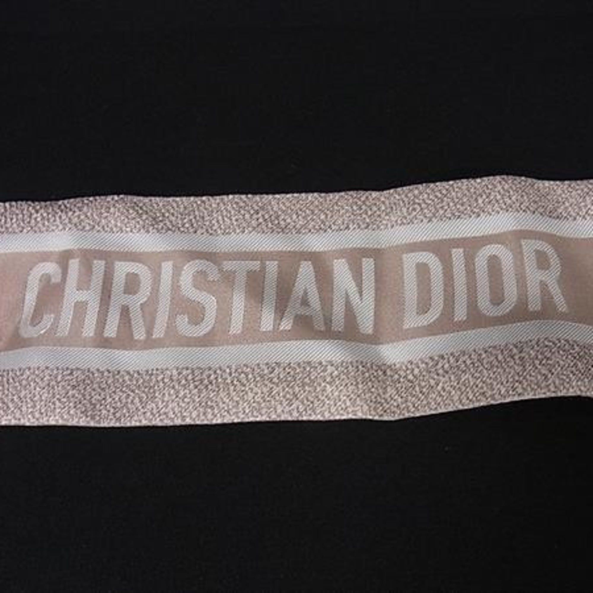 Dior Christian Dior Ribbon Scarf/Muffler Trotter Mitzah Beige Women's Size ONE SIZE - 3 Thumbnail
