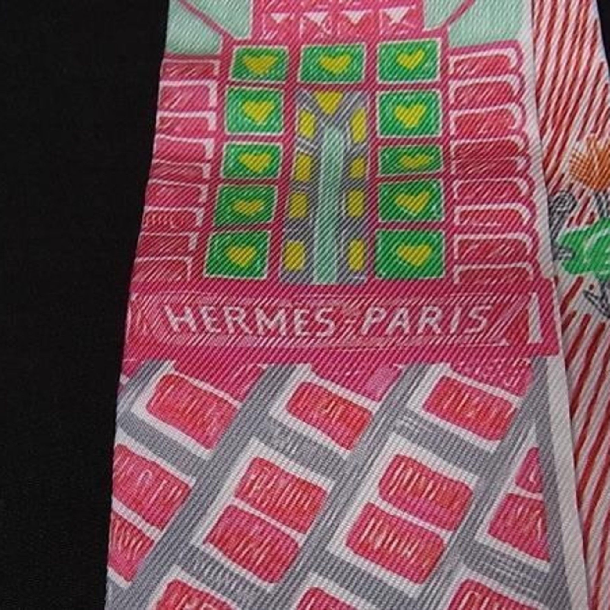 Hermes HERMES Ribbon Scarf/Muffler Twilly Multicolor Silk Women's SUPER SILK QUEST Size ONE SIZE - 3 Thumbnail