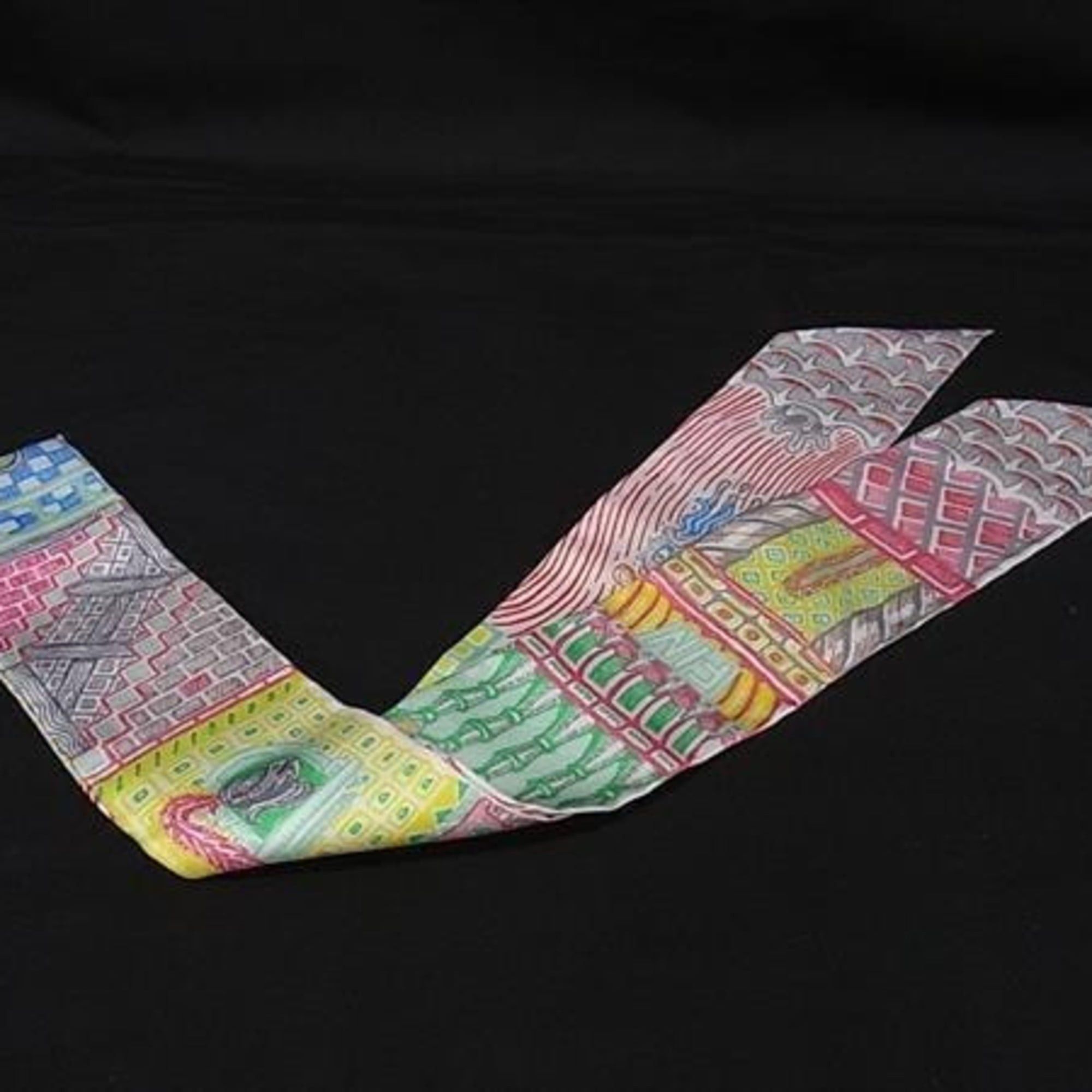 Hermes HERMES Ribbon Scarf/Muffler Twilly Multicolor Silk Women's SUPER SILK QUEST Size ONE SIZE - 2 Thumbnail