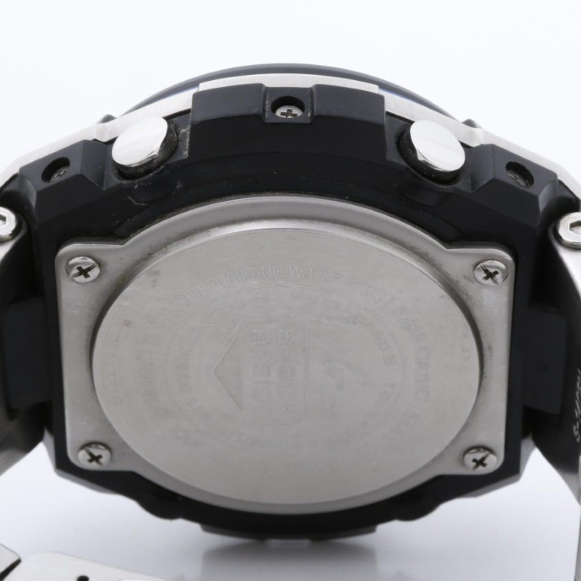 Casio CASIO G-SHOCK GSTEEL GSTW100D1A2JF Black Silver Stainless Steel Men's Watch Size ONE SIZE - 4 Thumbnail
