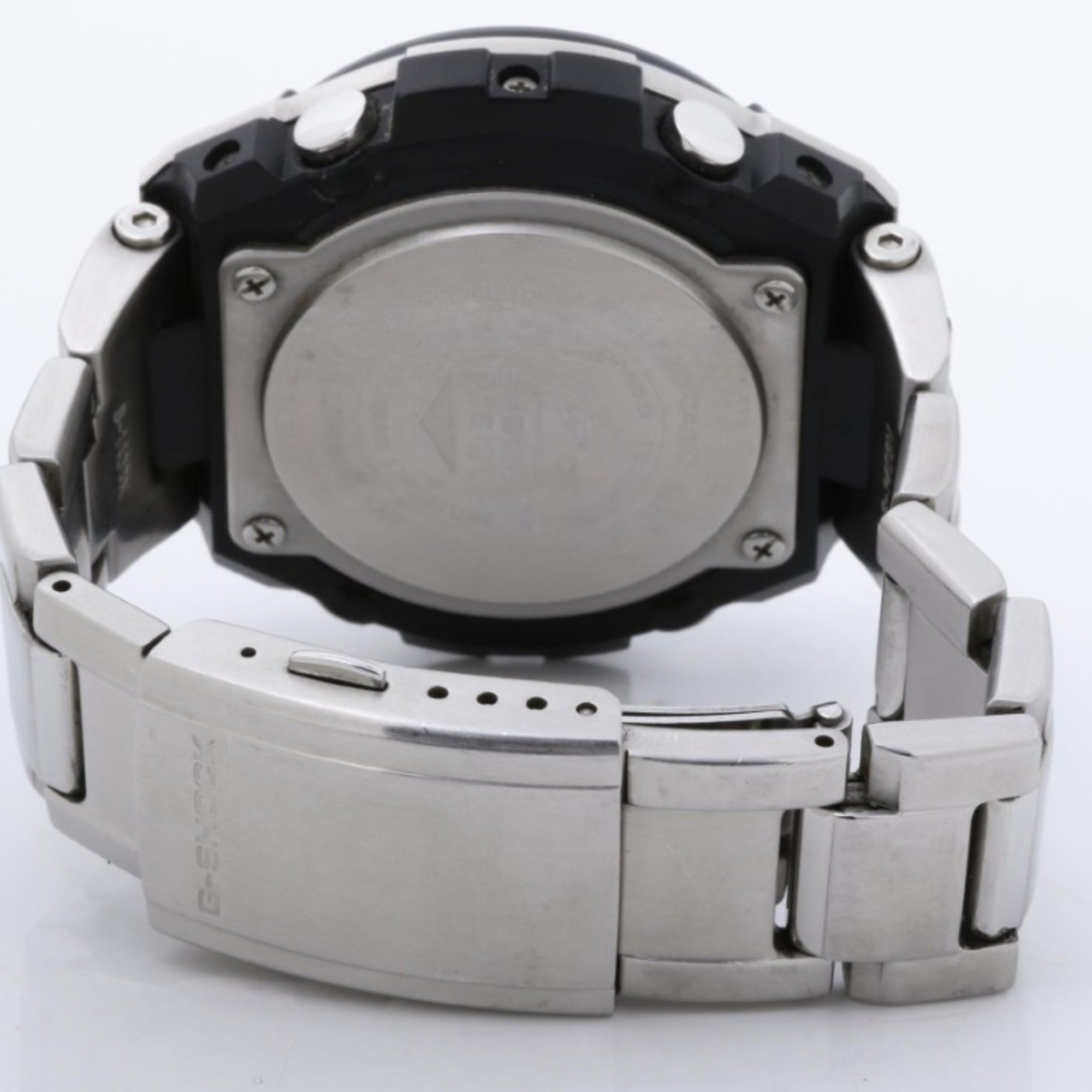 Casio CASIO G-SHOCK GSTEEL GSTW100D1A2JF Black Silver Stainless Steel Men's Watch Size ONE SIZE - 5 Thumbnail