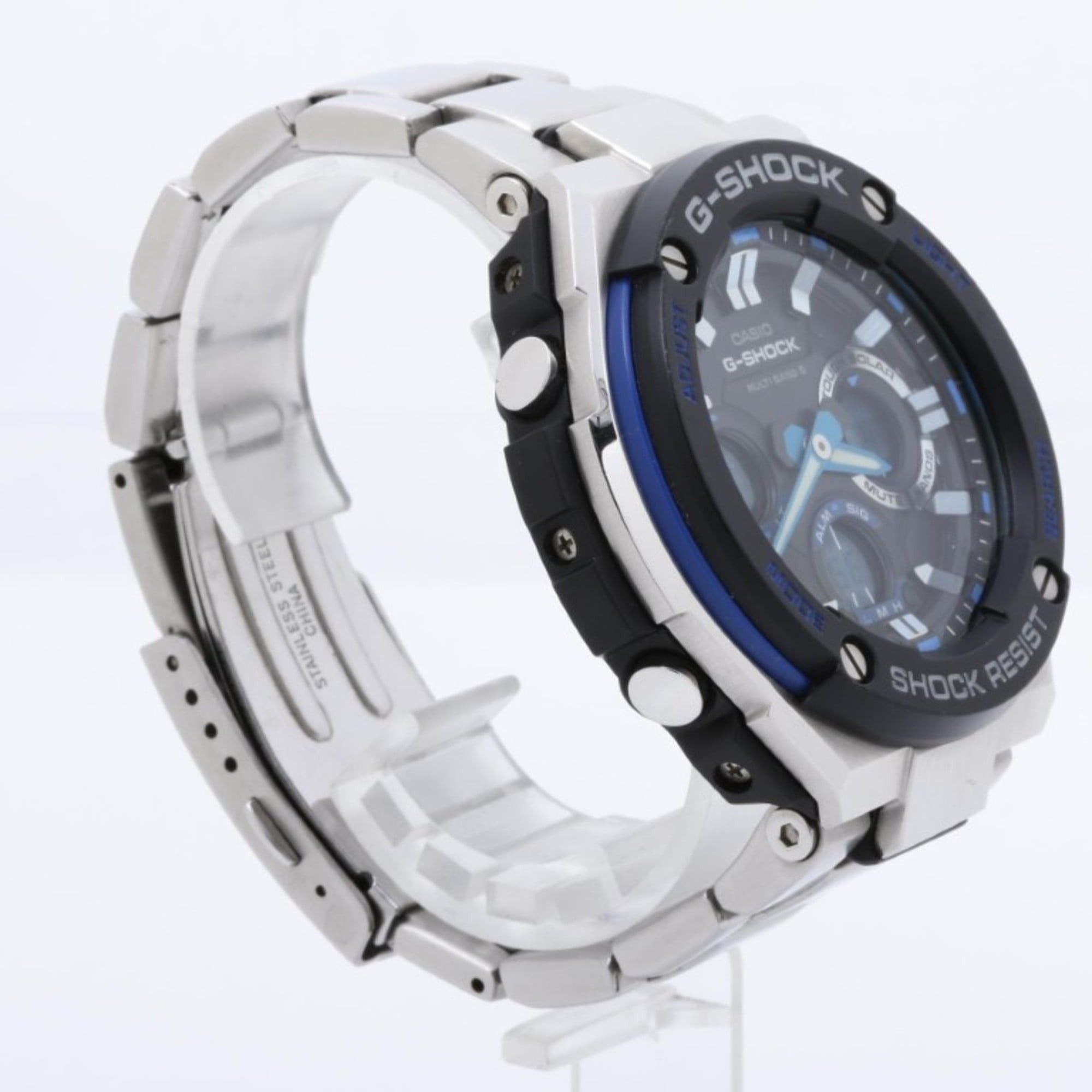 Casio CASIO G-SHOCK GSTEEL GSTW100D1A2JF Black Silver Stainless Steel Men's Watch Size ONE SIZE - 3 Thumbnail