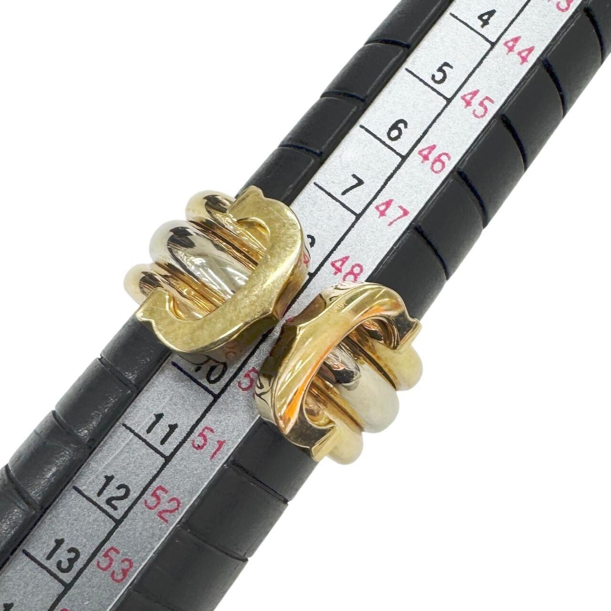 Cartier Cartier 2C Ring, Three-Color, 18K Yellow Gold, Pink White Size 49, Women's Ring Size ONE SIZE - 7 Thumbnail
