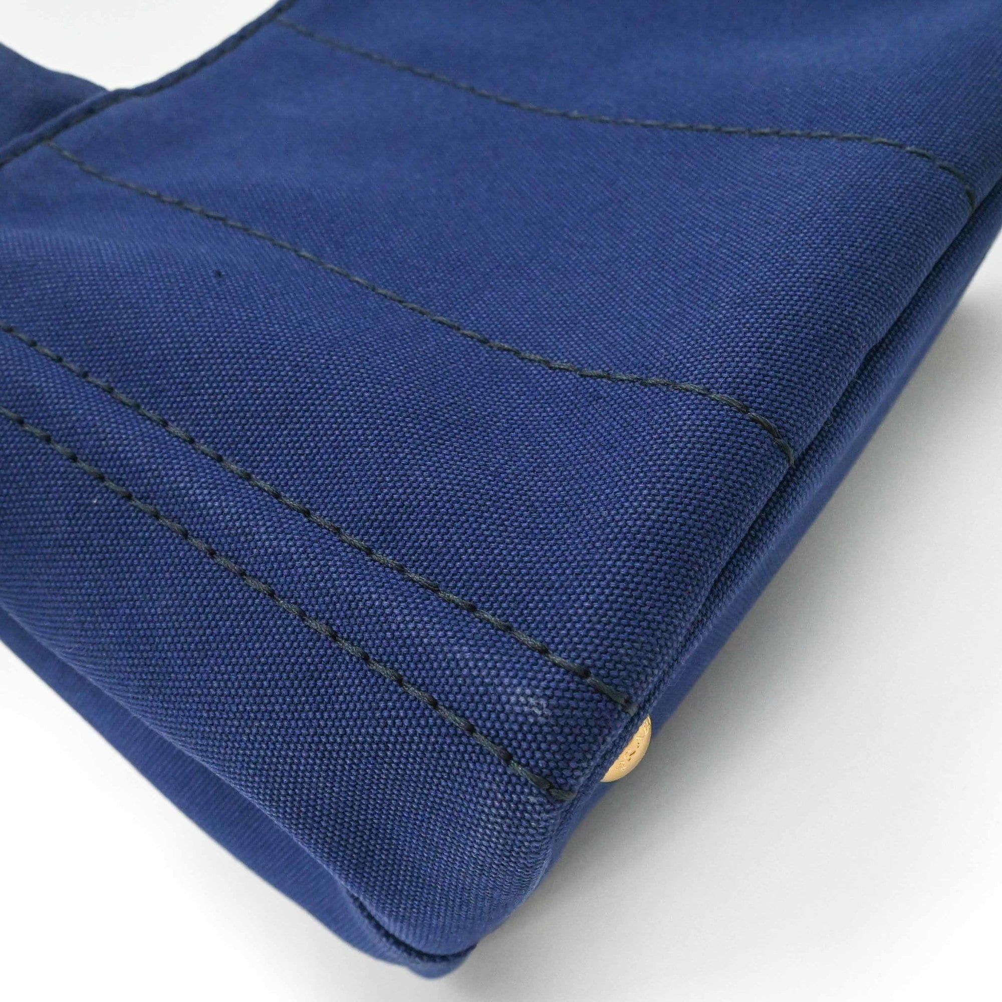Prada PRADA Canapa Tote Bag Shoulder Handbag Canvas Blue Women's 1BG439 Size ONE SIZE - 6 Thumbnail