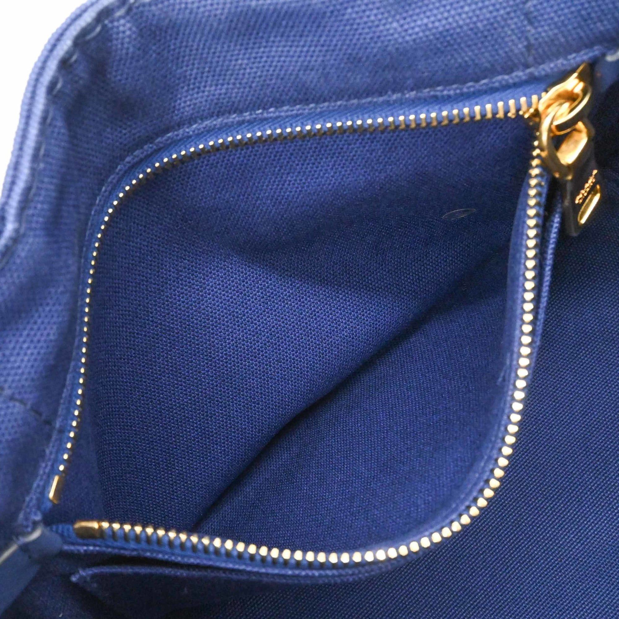 Prada PRADA Canapa Tote Bag Shoulder Handbag Canvas Blue Women's 1BG439 Size ONE SIZE - 17 Thumbnail