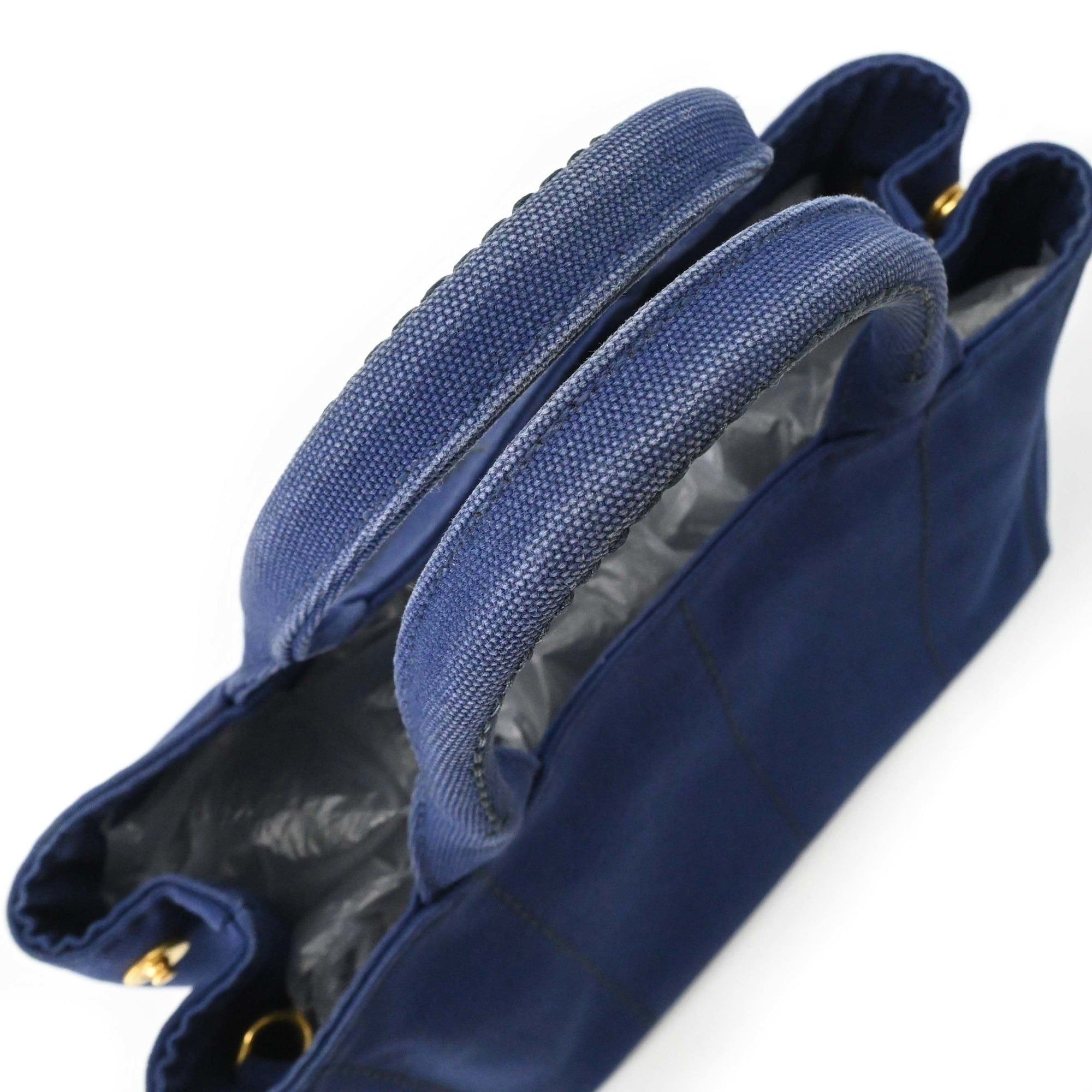 Prada PRADA Canapa Tote Bag Shoulder Handbag Canvas Blue Women's 1BG439 Size ONE SIZE - 10 Thumbnail