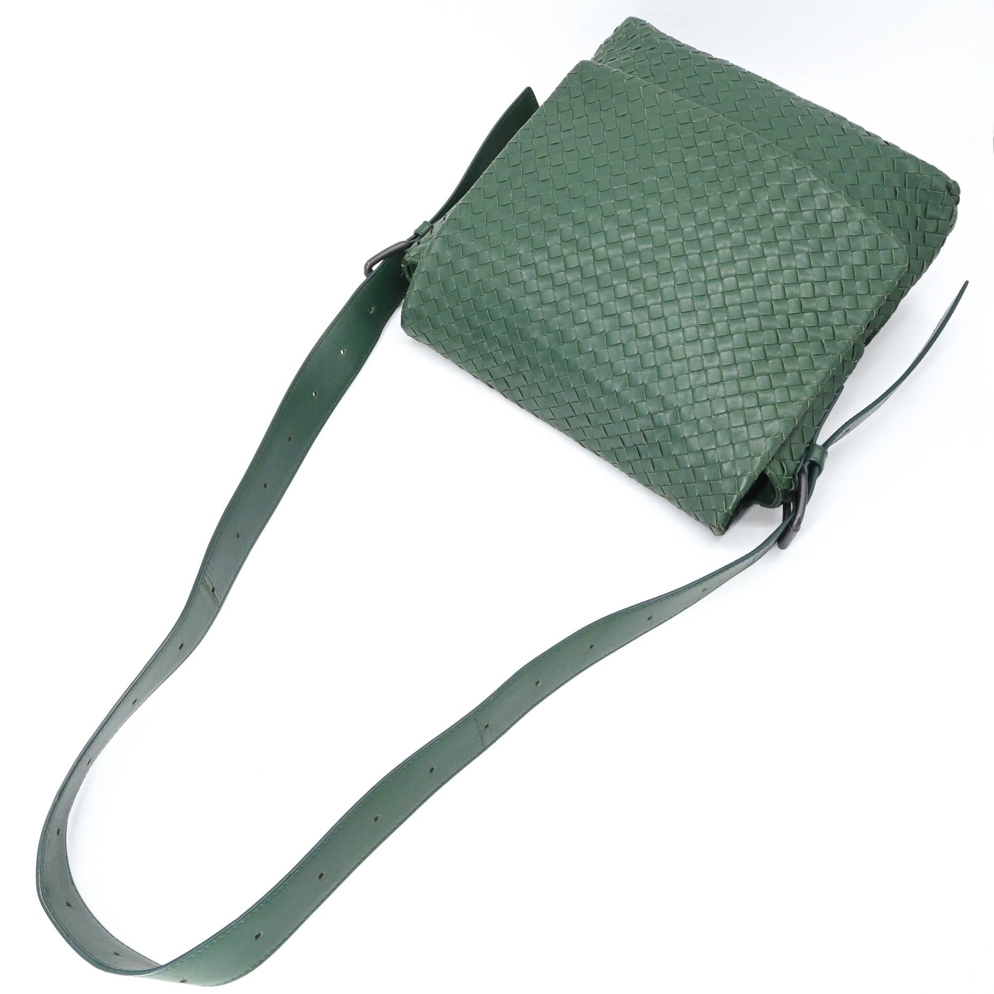 Bottega Veneta BOTTEGA VENETA Intrecciato Crossbody Shoulder Bag, Green Size ONE SIZE - 6 Thumbnail
