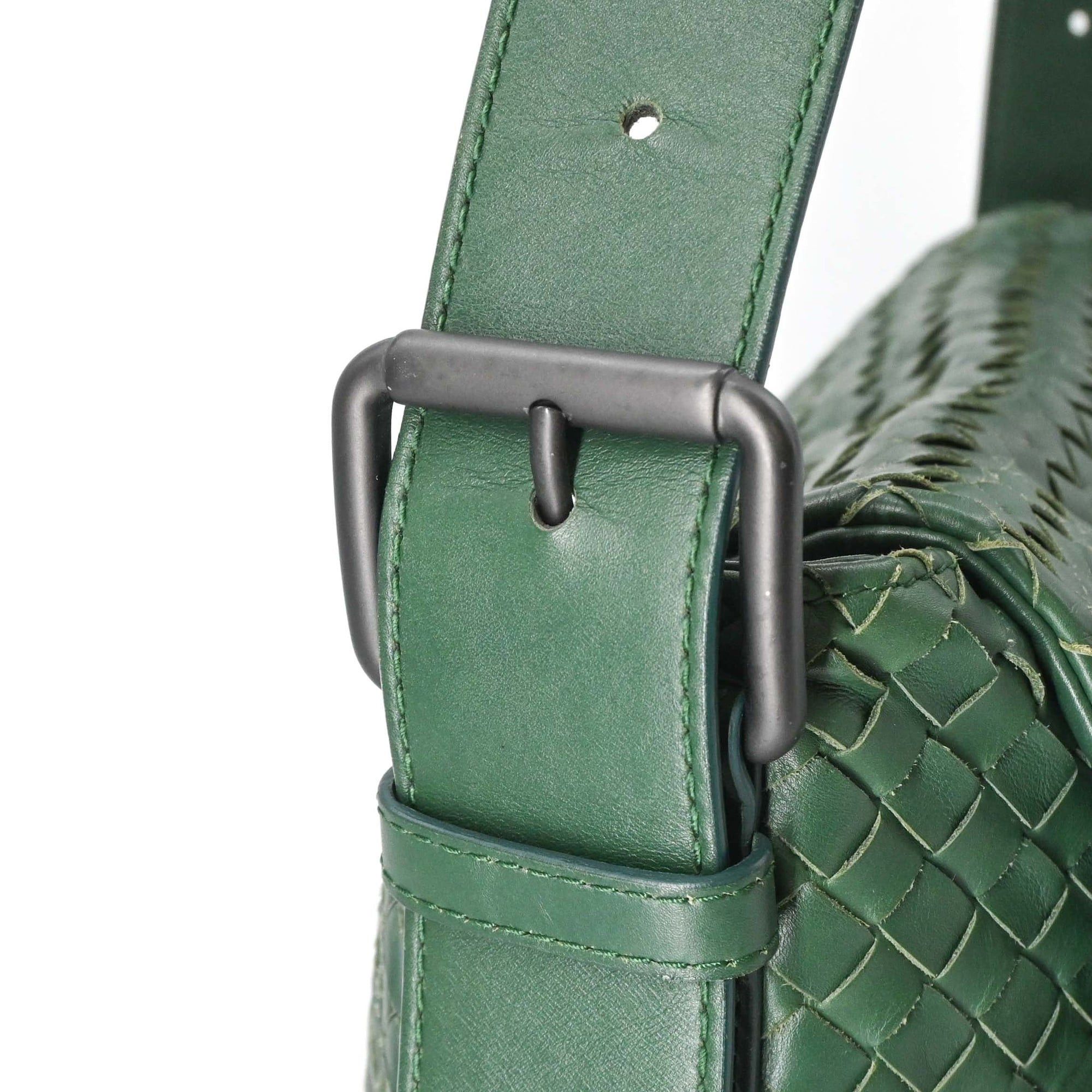 Bottega Veneta BOTTEGA VENETA Intrecciato Crossbody Shoulder Bag, Green Size ONE SIZE - 13 Thumbnail