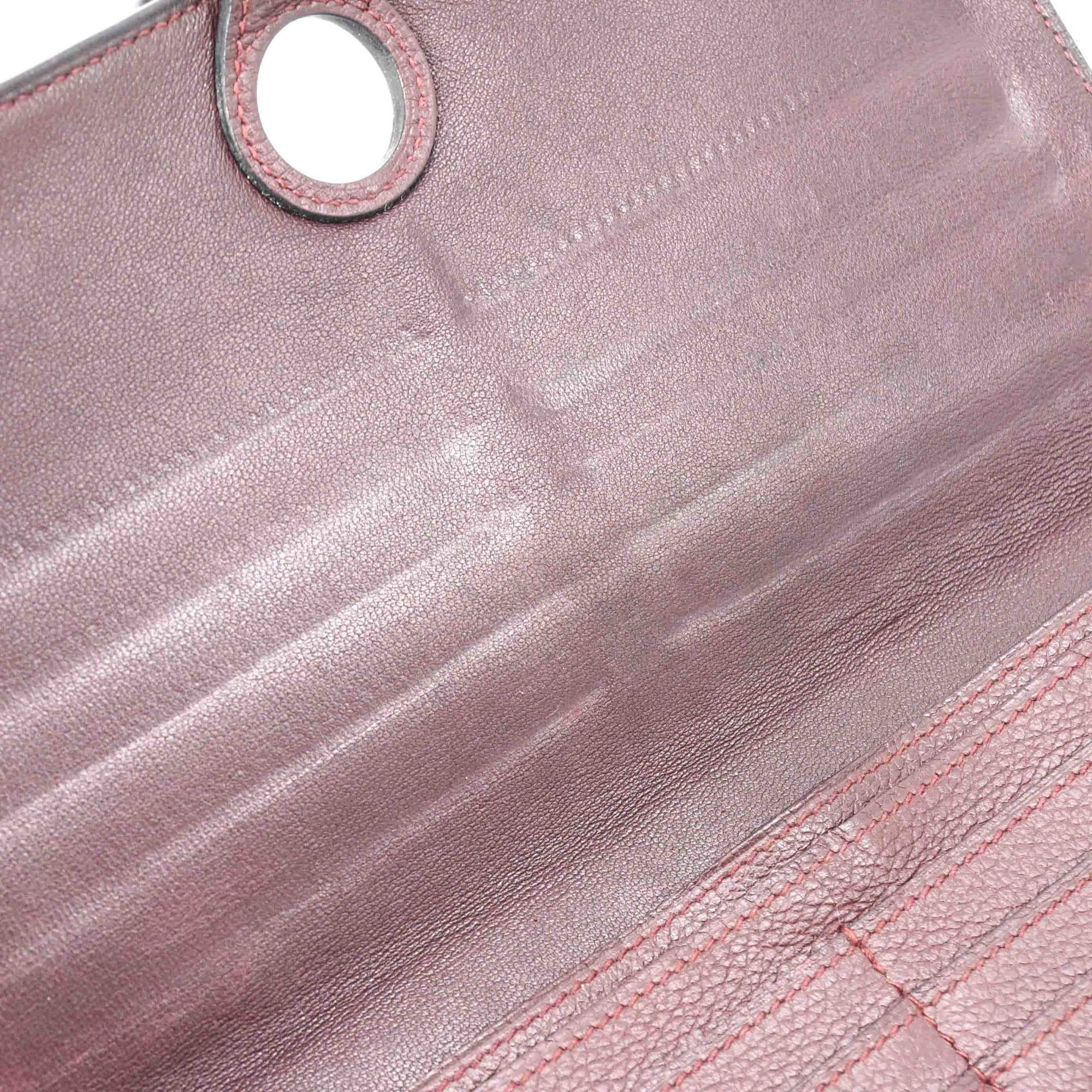 Hermes HERMES Dogon Long Wallet, Taurillon Clemence Leather, Brown, Women's, Silver Hardware, □R Stamp Size ONE SIZE - 9 Thumbnail