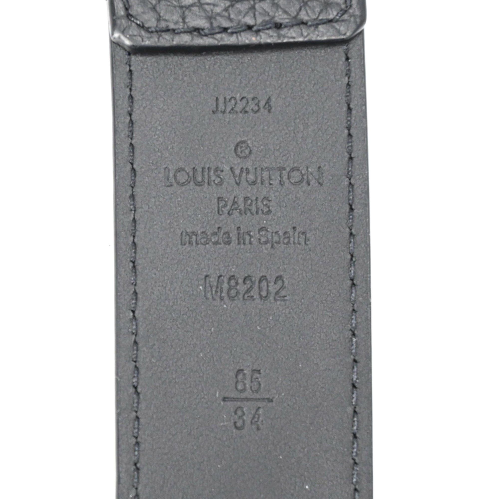 Louis Vuitton Louis Vuitton Belt Pont Neuf Taurillon Leather 34mm Black M8202 Size ONE SIZE - 15 Thumbnail
