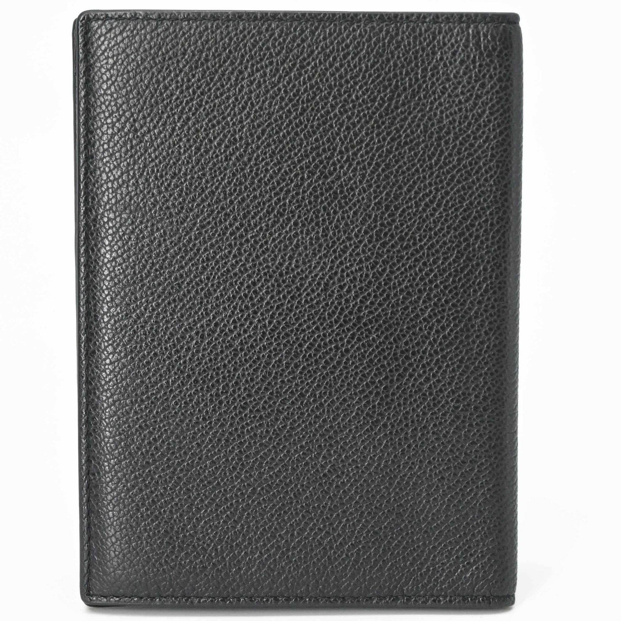 Prada Prada Passport Case Card Saffiano Triangle Leather Black Size ONE SIZE - 2 Thumbnail