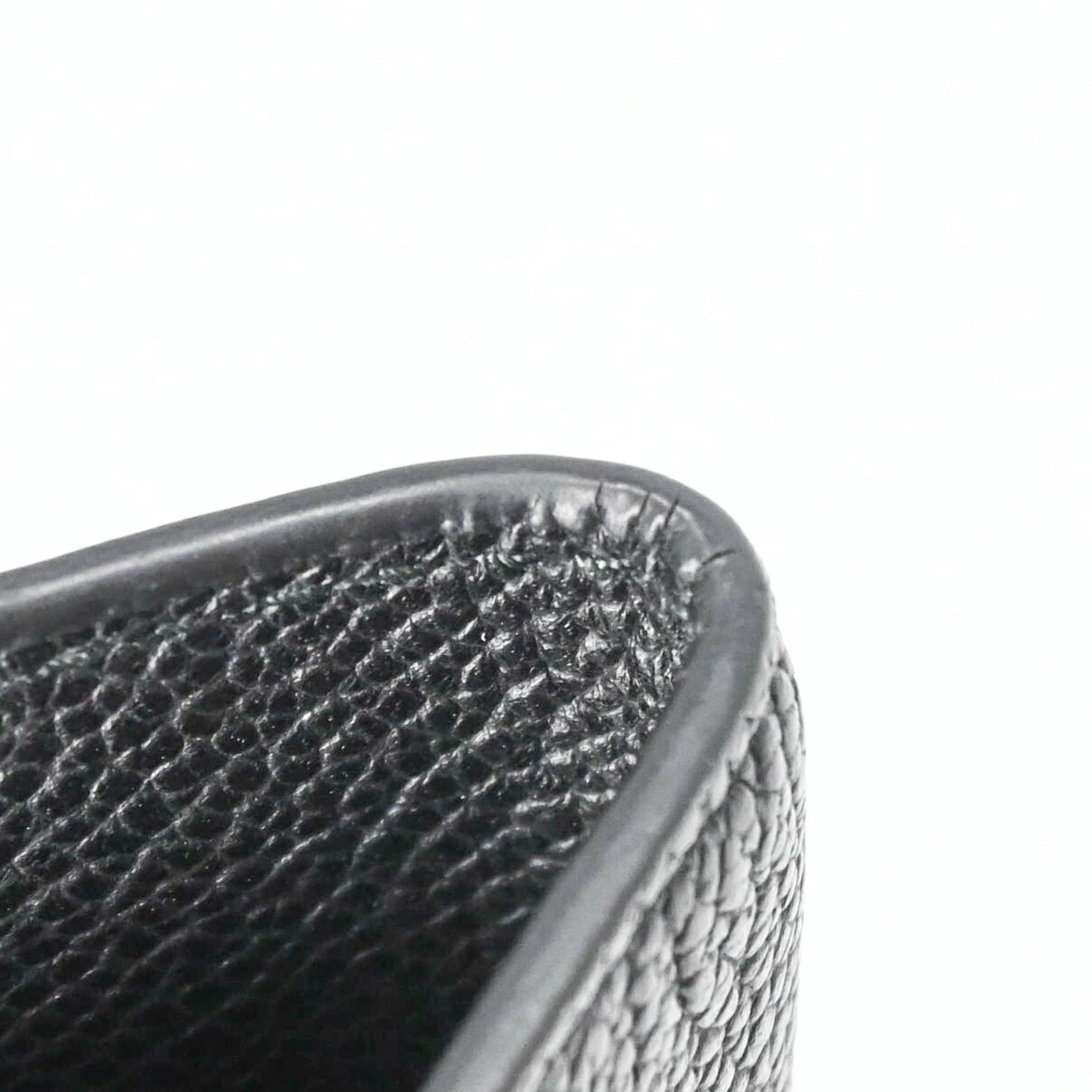 Prada Prada Passport Case Card Saffiano Triangle Leather Black Size ONE SIZE - 10 Thumbnail