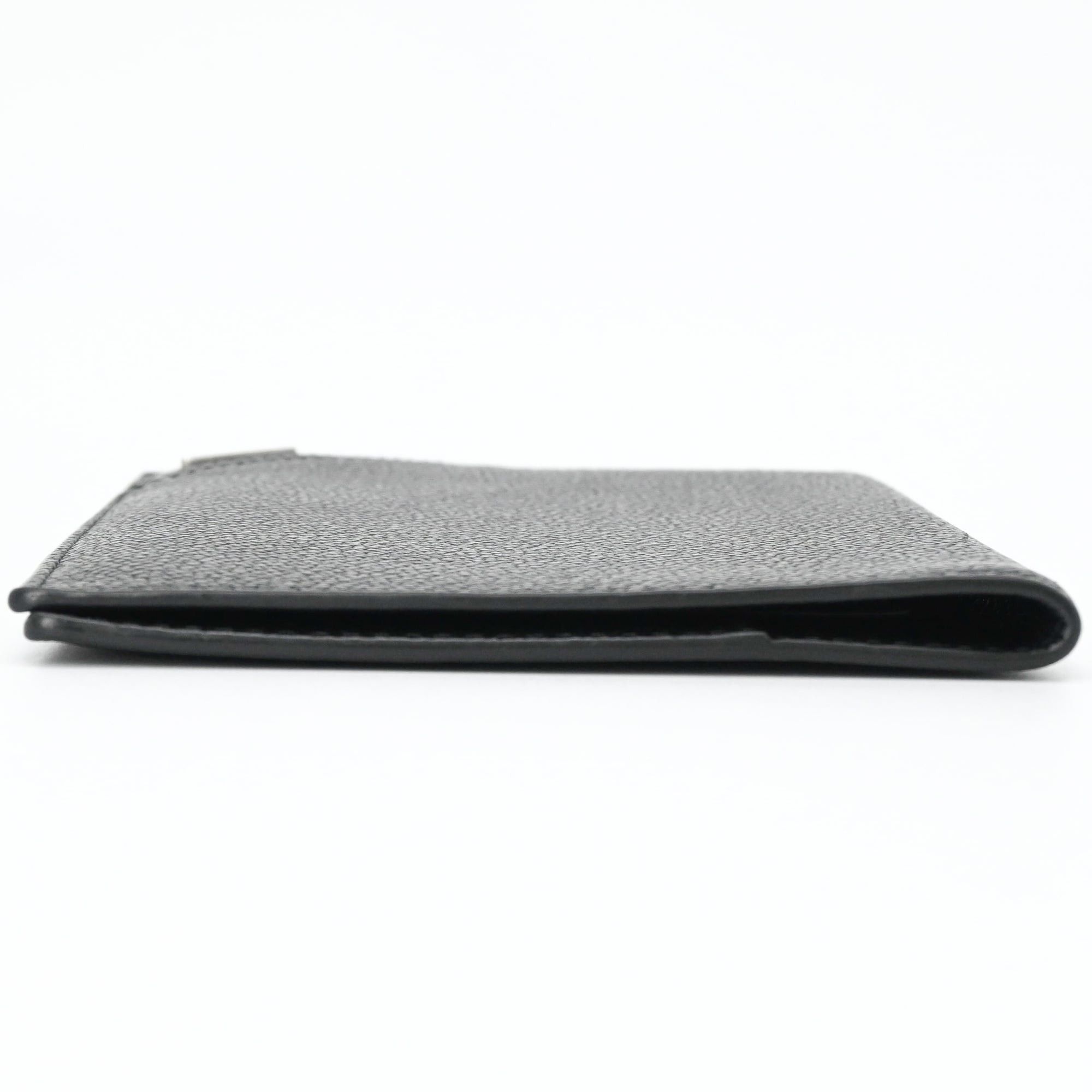 Prada Prada Passport Case Card Saffiano Triangle Leather Black Size ONE SIZE - 4 Thumbnail