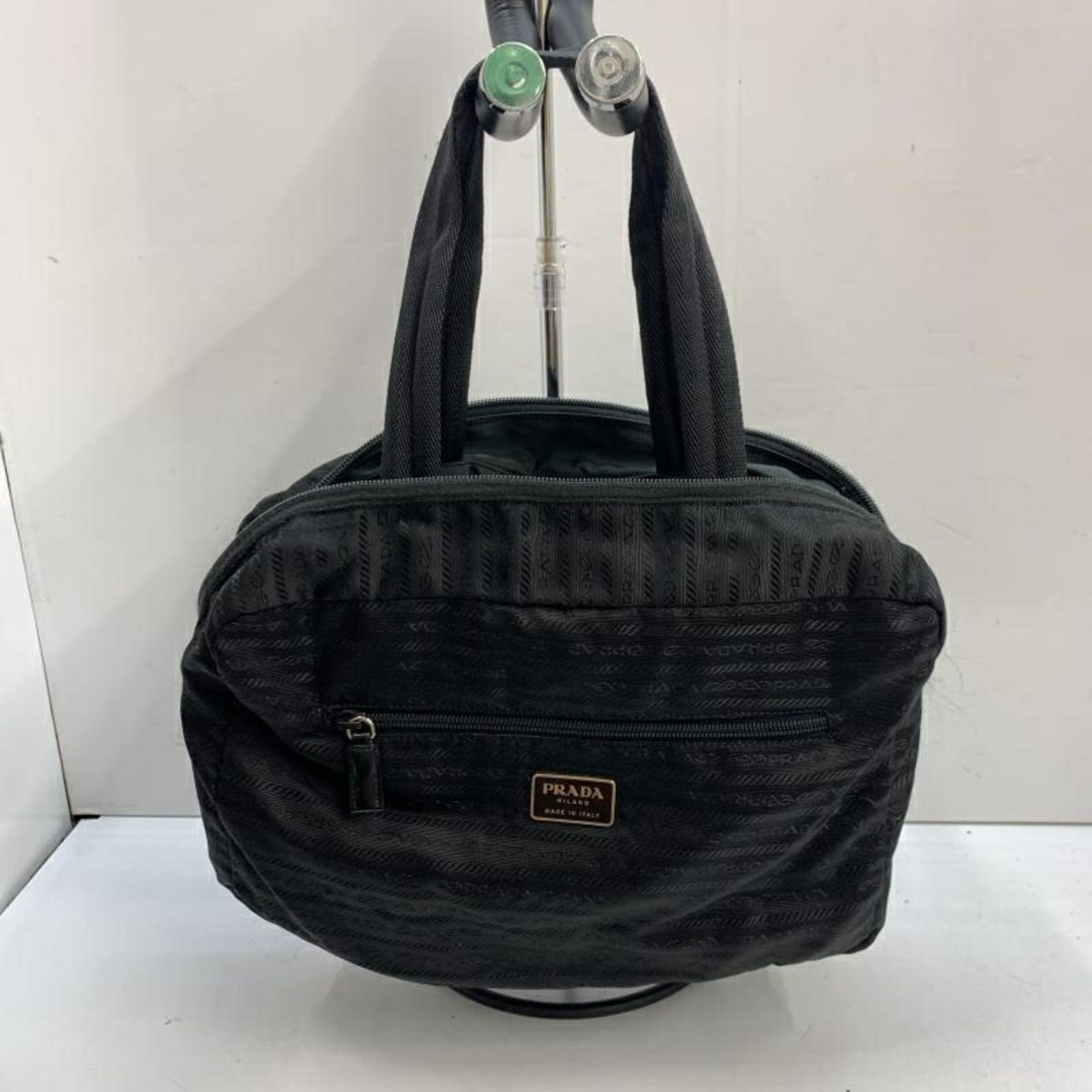 Prada PRADA Triangle Plate Nylon Bag Green Prada Size ONE SIZE - 6 Thumbnail