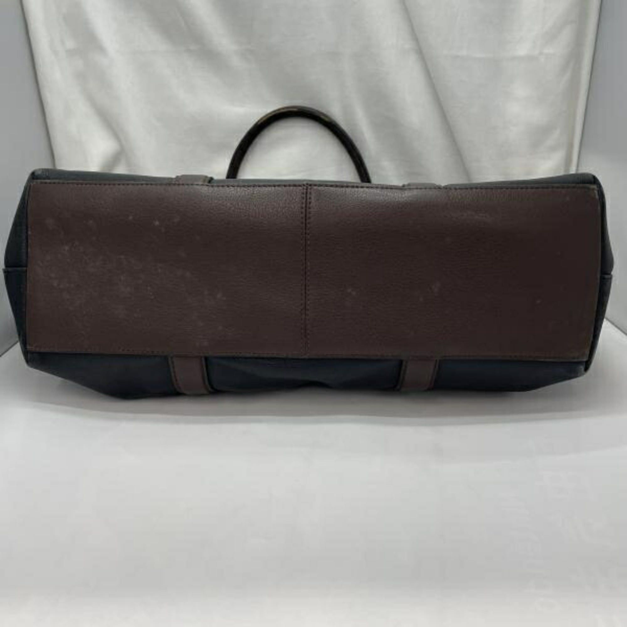 Coach COACH Leather Tote Bag (Black/Brown) Size ONE SIZE - 5 Thumbnail
