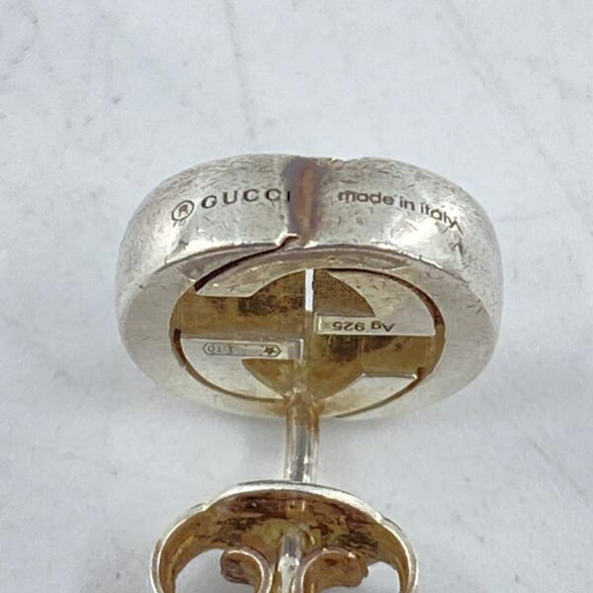 Gucci GUCCI Stud Earrings, Silver, Ag925 Size ONE SIZE - 6 Thumbnail