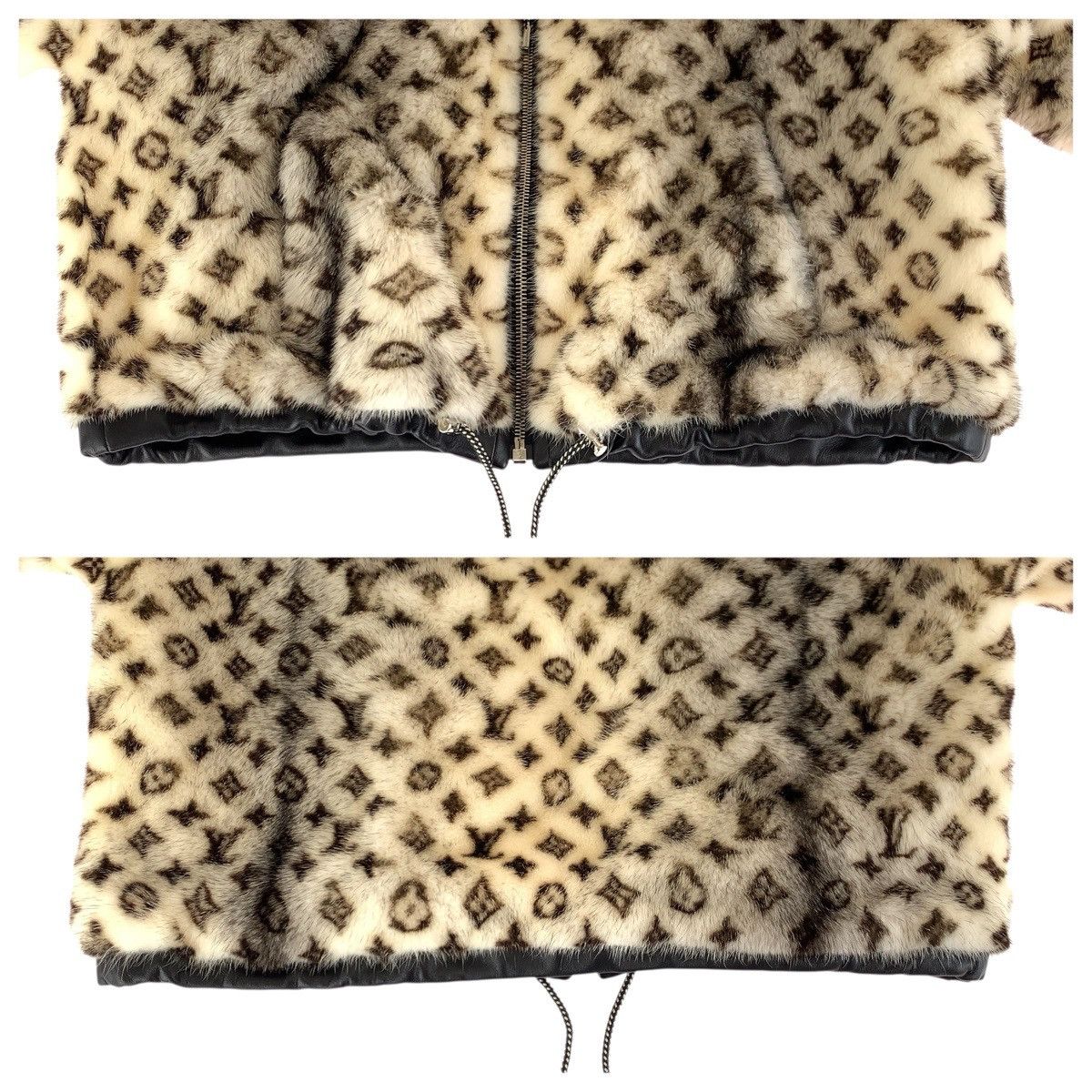 Louis Vuitton Louis Vuitton Louis Vuitton Monogram Mink Jacket Fur Outerwear 1AABOZ DUTY FREE for USA Size ONE SIZE - 6 Thumbnail
