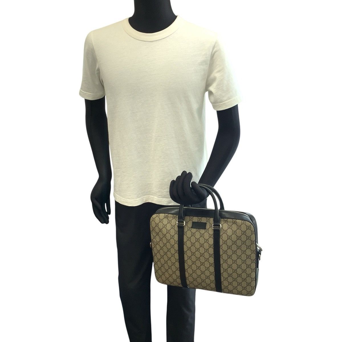 Gucci Gucci Gucci GG Supreme Canvas Leather 2way Business Bag Textile Business Bag 450944 DUTY FREE for USA Size ONE SIZE - 7 Thumbnail