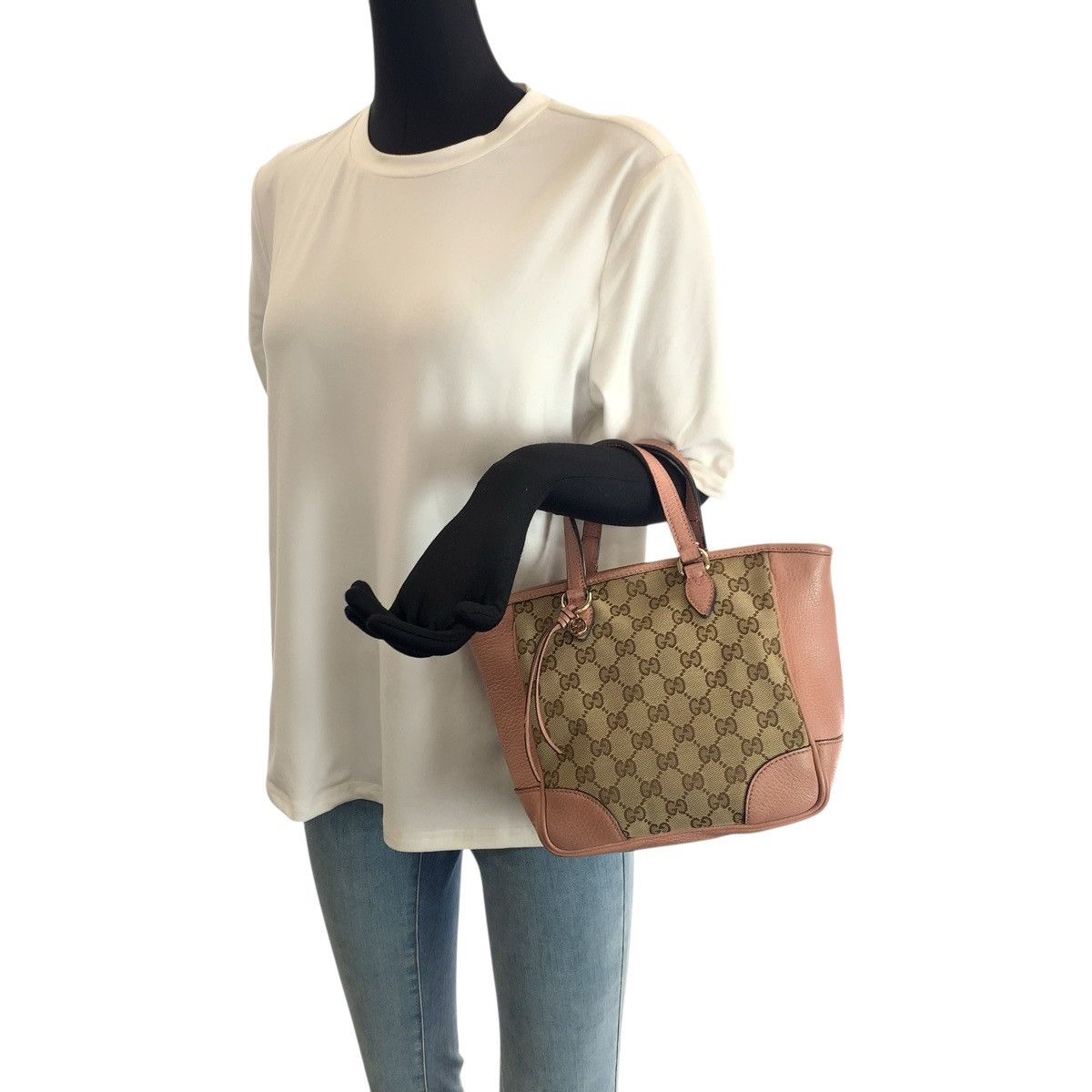 Gucci Gucci Gucci GG Canvas Leather 2way Bag Leather Shoulder Bag 449241 DUTY FREE for USA Size ONE SIZE - 7 Thumbnail