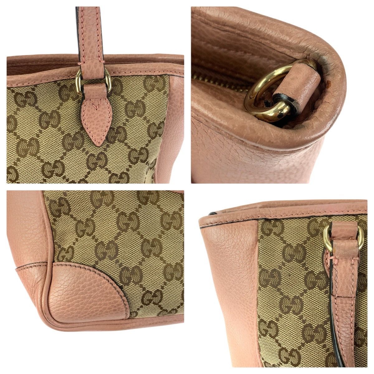 Gucci Gucci Gucci GG Canvas Leather 2way Bag Leather Shoulder Bag 449241 DUTY FREE for USA Size ONE SIZE - 5 Thumbnail