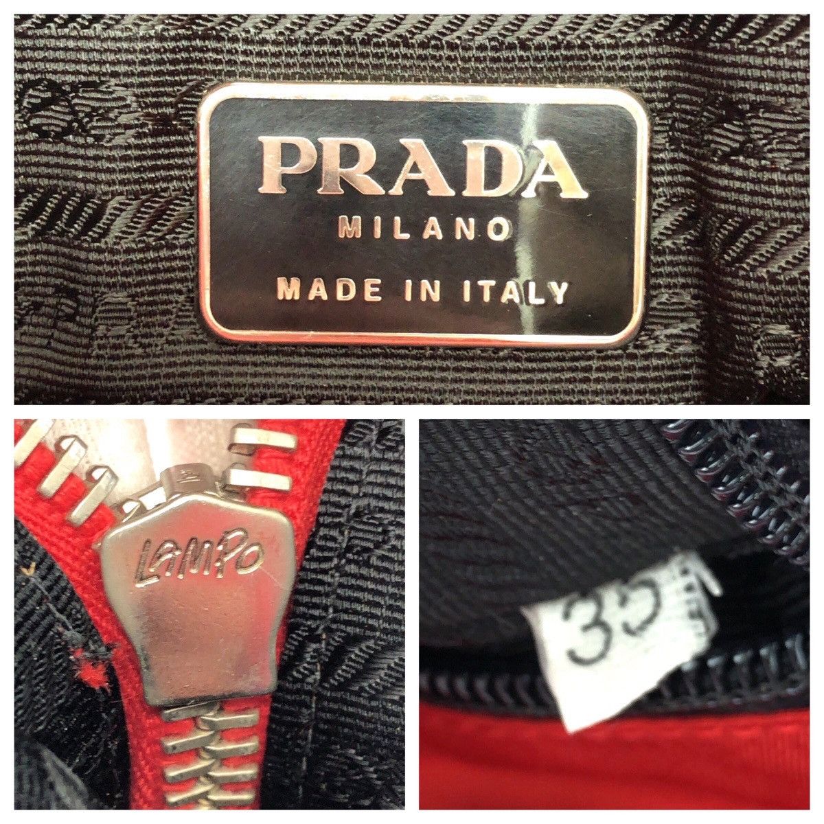Prada Prada Prada Tessuto Leather Nylon Shoulder Tote Bag Textile Shoulder Bag DUTY FREE for USA Size ONE SIZE - 4 Thumbnail