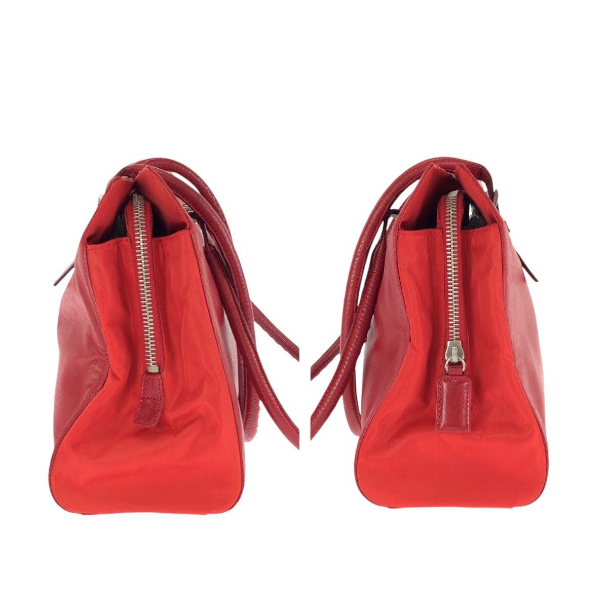 Prada Prada Prada Tessuto Leather Nylon Shoulder Tote Bag Textile Shoulder Bag DUTY FREE for USA Size ONE SIZE - 8 Thumbnail