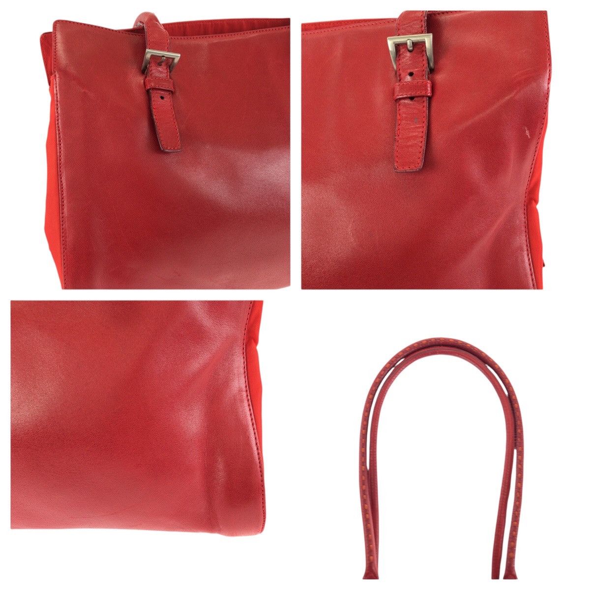 Prada Prada Prada Tessuto Leather Nylon Shoulder Tote Bag Textile Shoulder Bag DUTY FREE for USA Size ONE SIZE - 6 Thumbnail