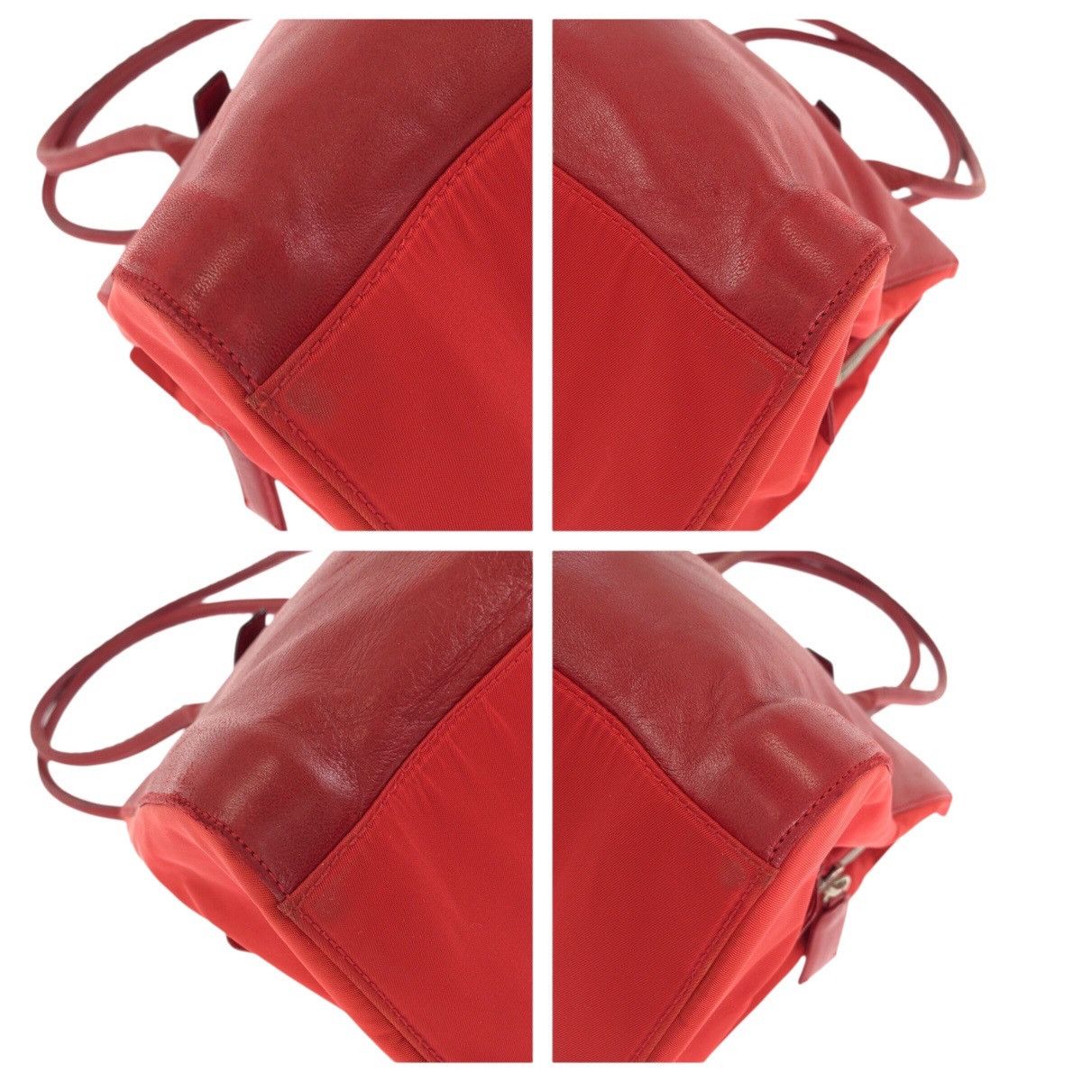 Prada Prada Prada Tessuto Leather Nylon Shoulder Tote Bag Textile Shoulder Bag DUTY FREE for USA Size ONE SIZE - 3 Thumbnail