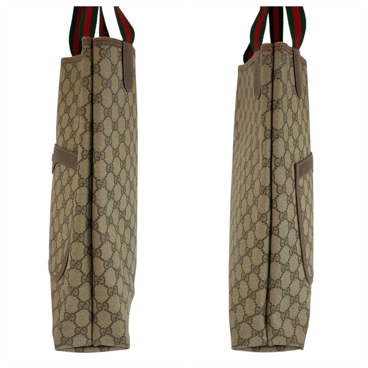 Gucci Gucci Gucci GG Supreme Canvas Leather 2way Shoulder Bag Textile Tote Bag 3902003 DUTY FREE for USA Size ONE SIZE - 8 Thumbnail