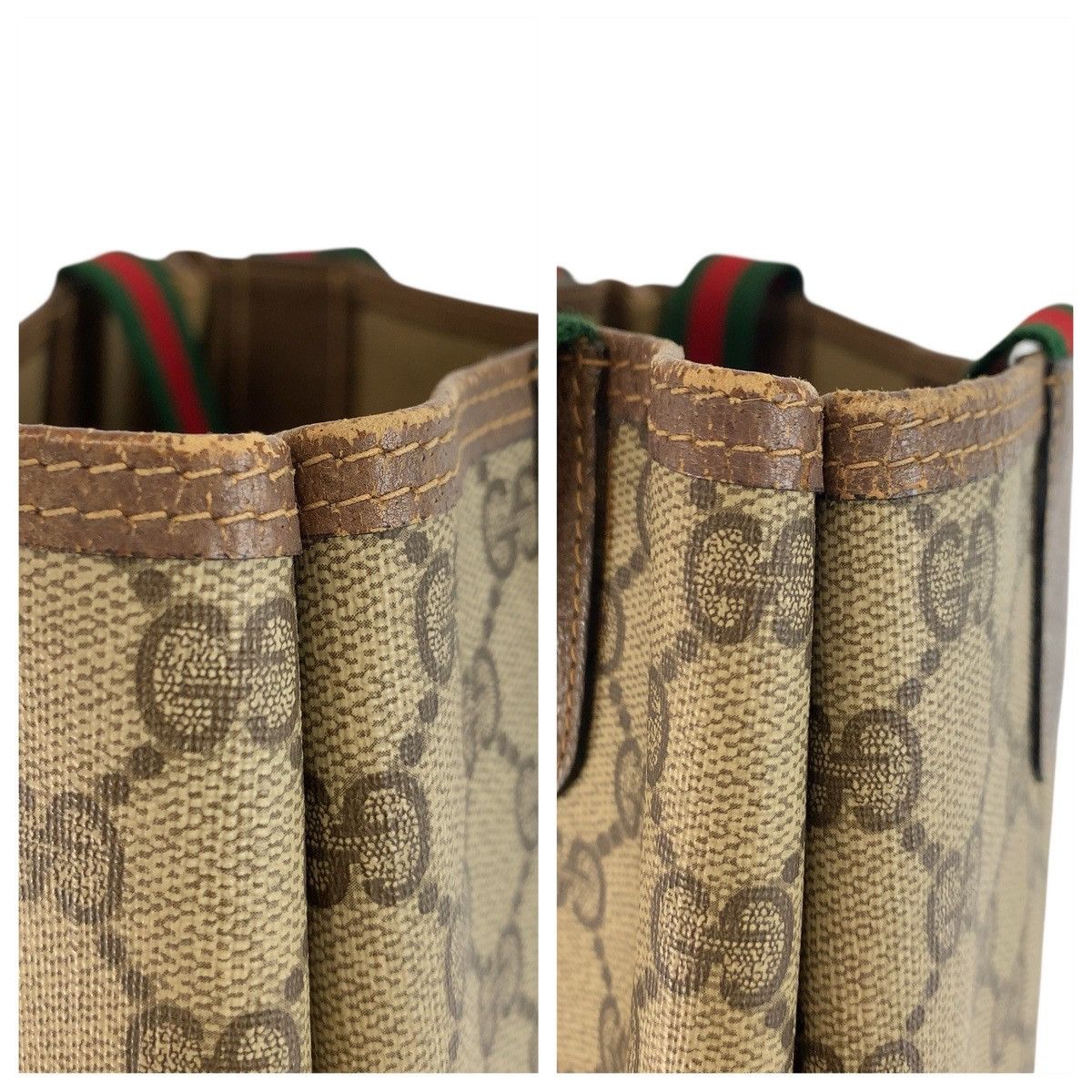 Gucci Gucci Gucci GG Supreme Canvas Leather 2way Shoulder Bag Textile Tote Bag 3902003 DUTY FREE for USA Size ONE SIZE - 5 Thumbnail