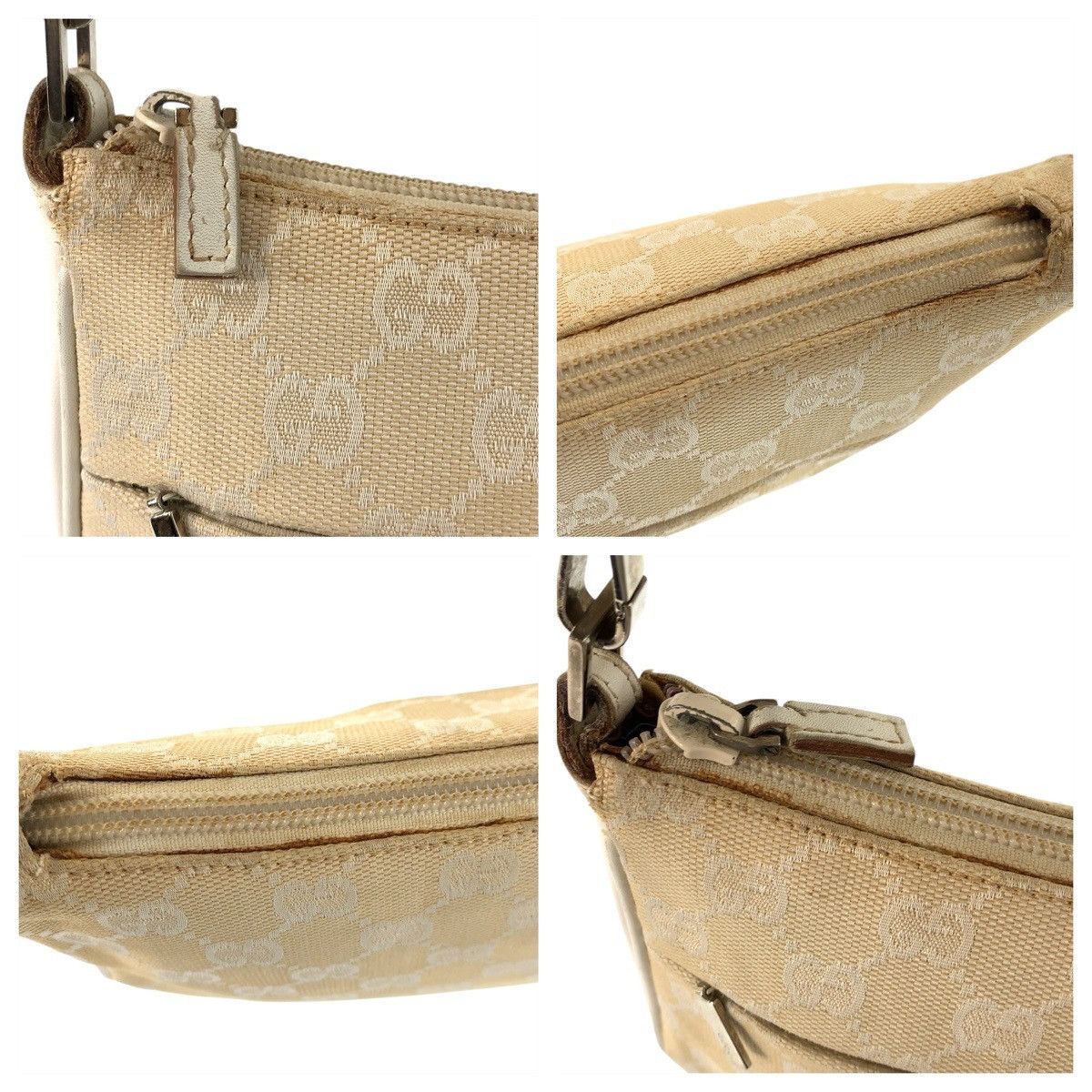 Gucci Gucci Gucci GG Canvas Bamboo Handbag Leather Handbag 0013870 DUTY FREE for USA Size ONE SIZE - 6 Thumbnail