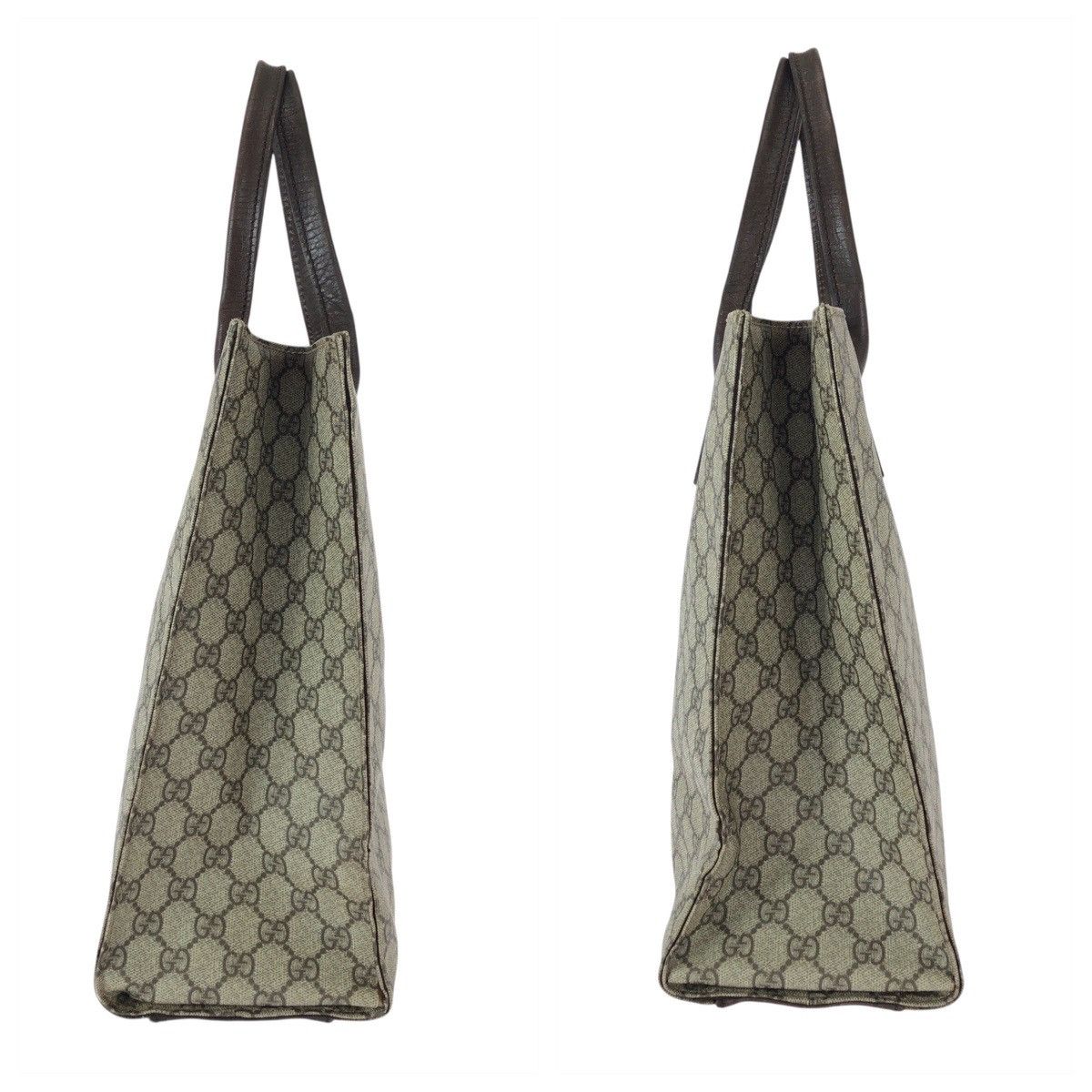 Gucci Gucci Gucci GG Supreme Canvas Leather Tote Bag Textile Tote Bag 91249 DUTY FREE for USA Size ONE SIZE - 8 Thumbnail