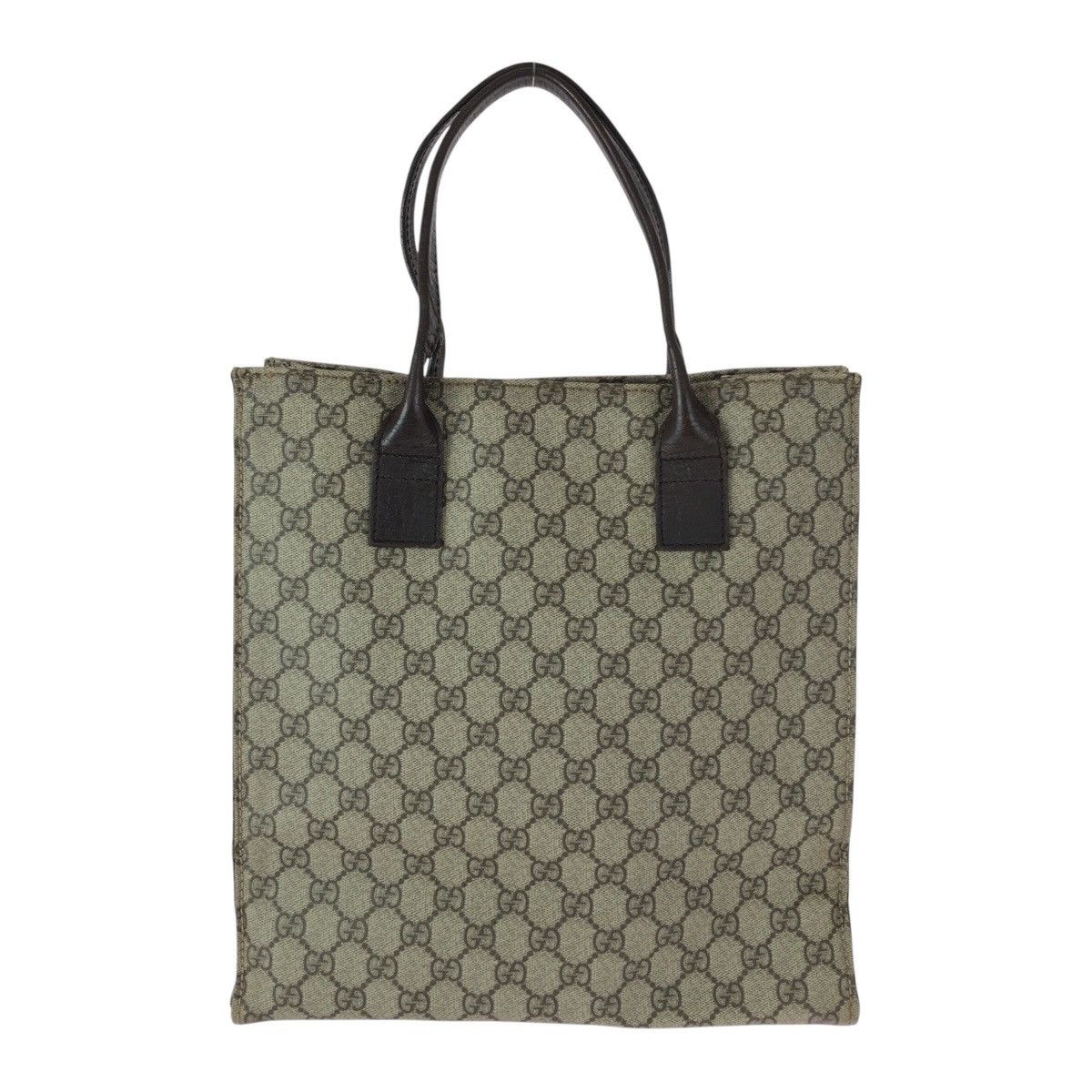 Gucci Gucci Gucci GG Supreme Canvas Leather Tote Bag Textile Tote Bag 91249 DUTY FREE for USA Size ONE SIZE - 2 Thumbnail